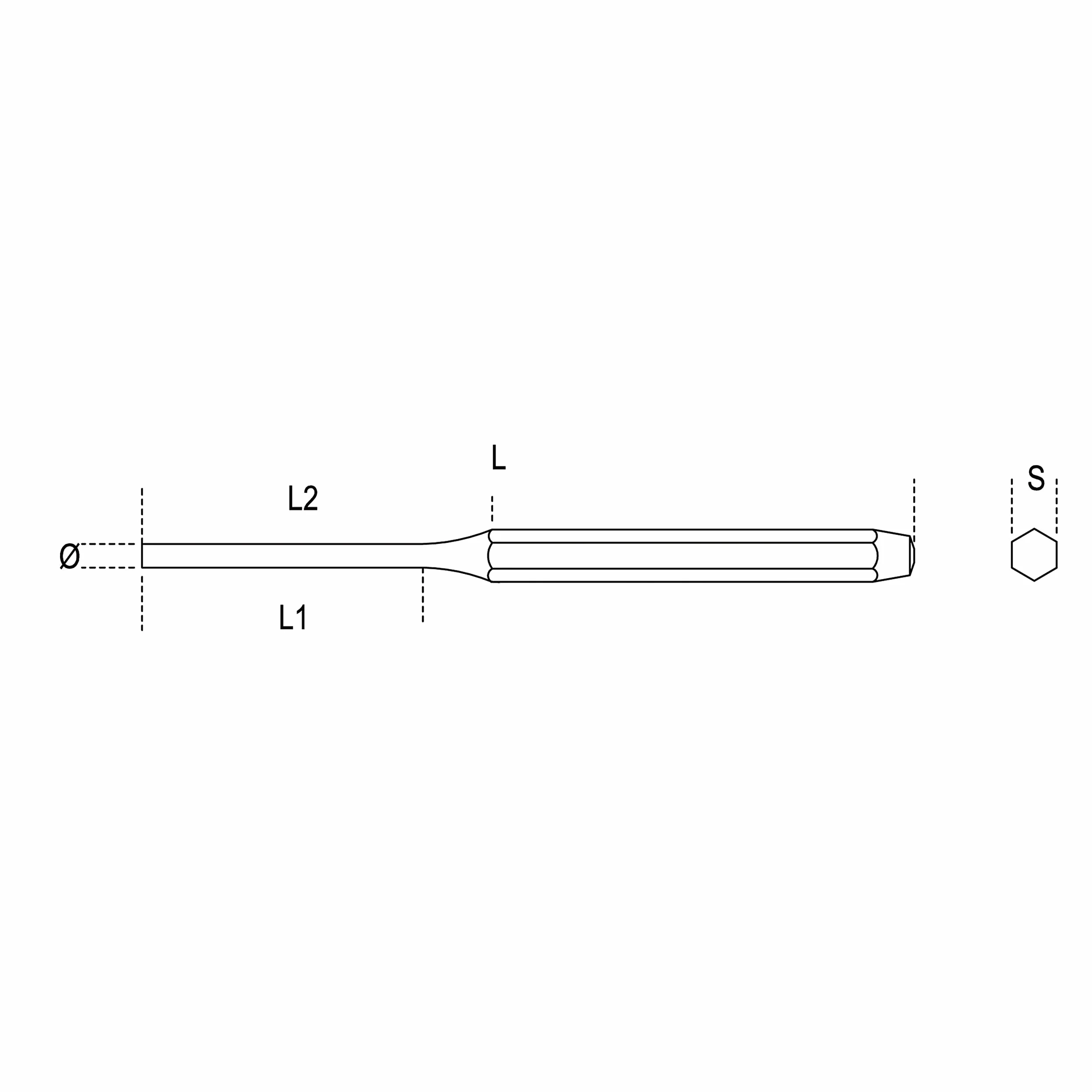 Beta 310002 model 31 wybijak, średnica 2 mm, długość 110 mm