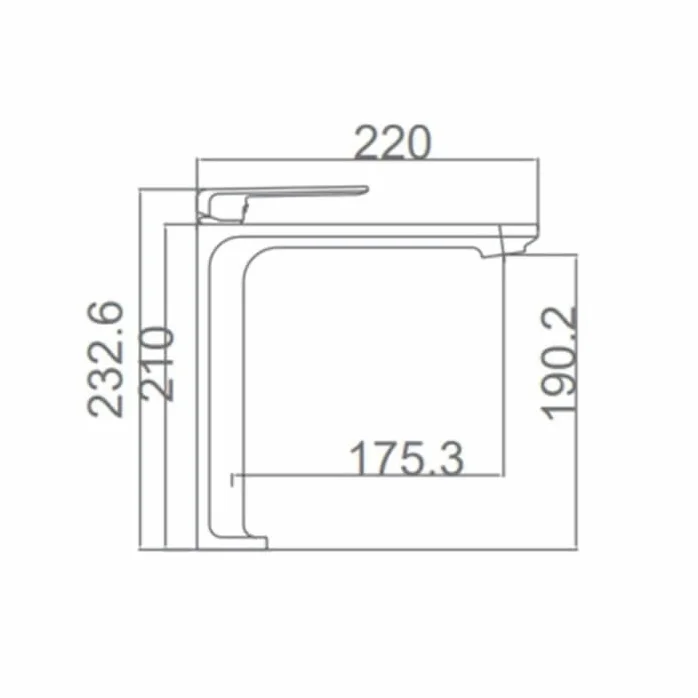 IMEX - bateria umywalkowa wysoka jednouchwytowa wysoka bateria łazienkowa Fidżi Series White Mate - BDF016-3BL