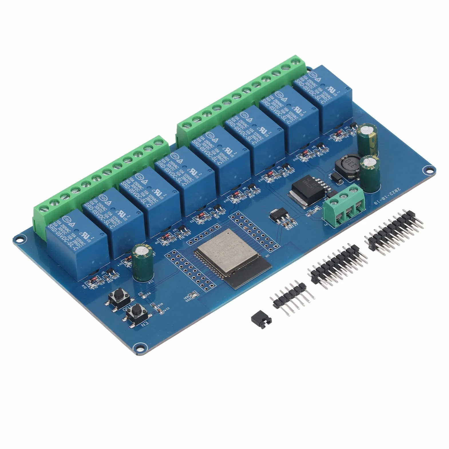 8-kanałowy moduł przekaźnikowy BLE WiFi do bezprzewodowego sterowania i prototypowania elektronicznego z płytą rozwojową DC