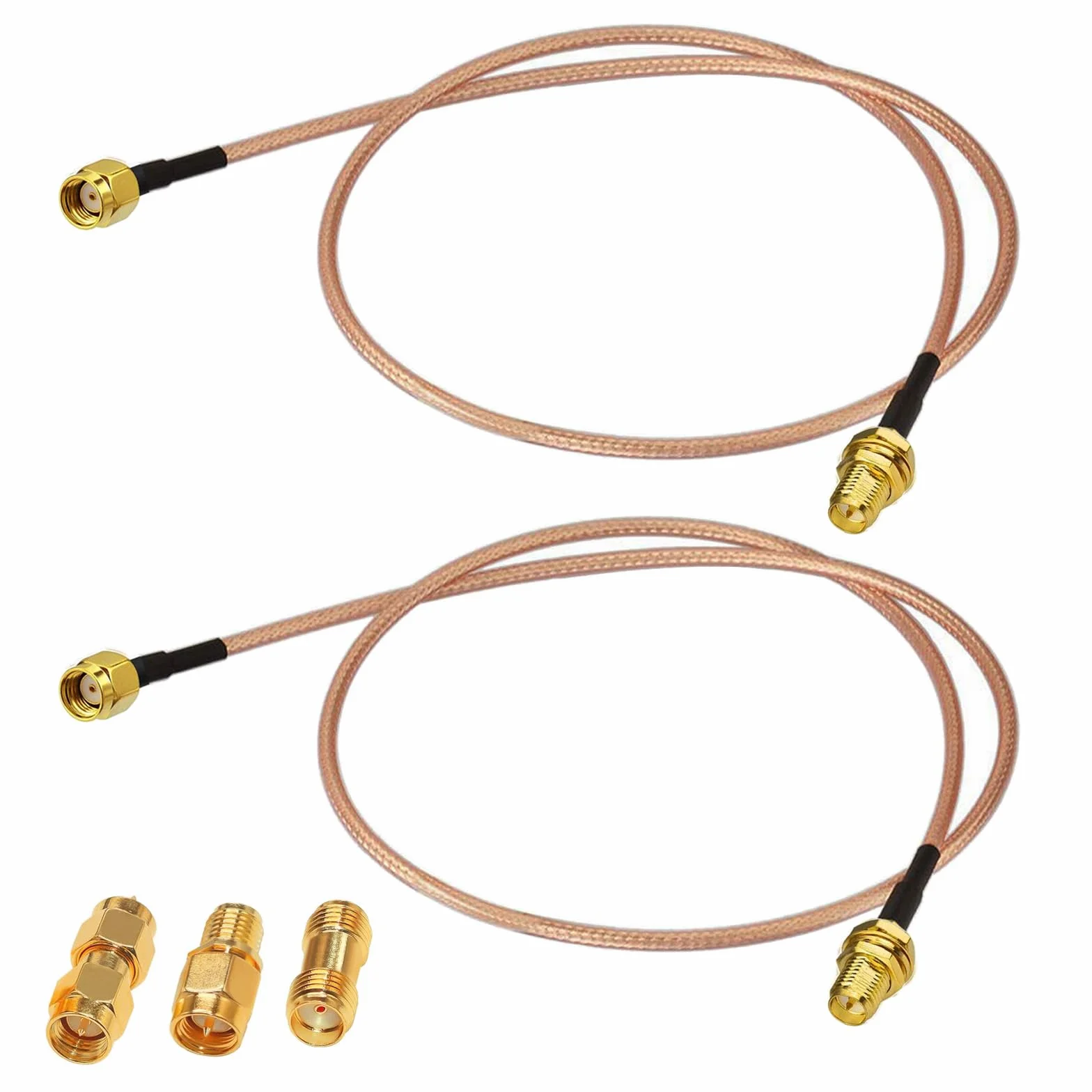 GTIWUNG 2 sztuki wtyk RP-SMA na gniazdo RP-SMA kabel 30 cm RG316 przedłużacz anteny WiFi