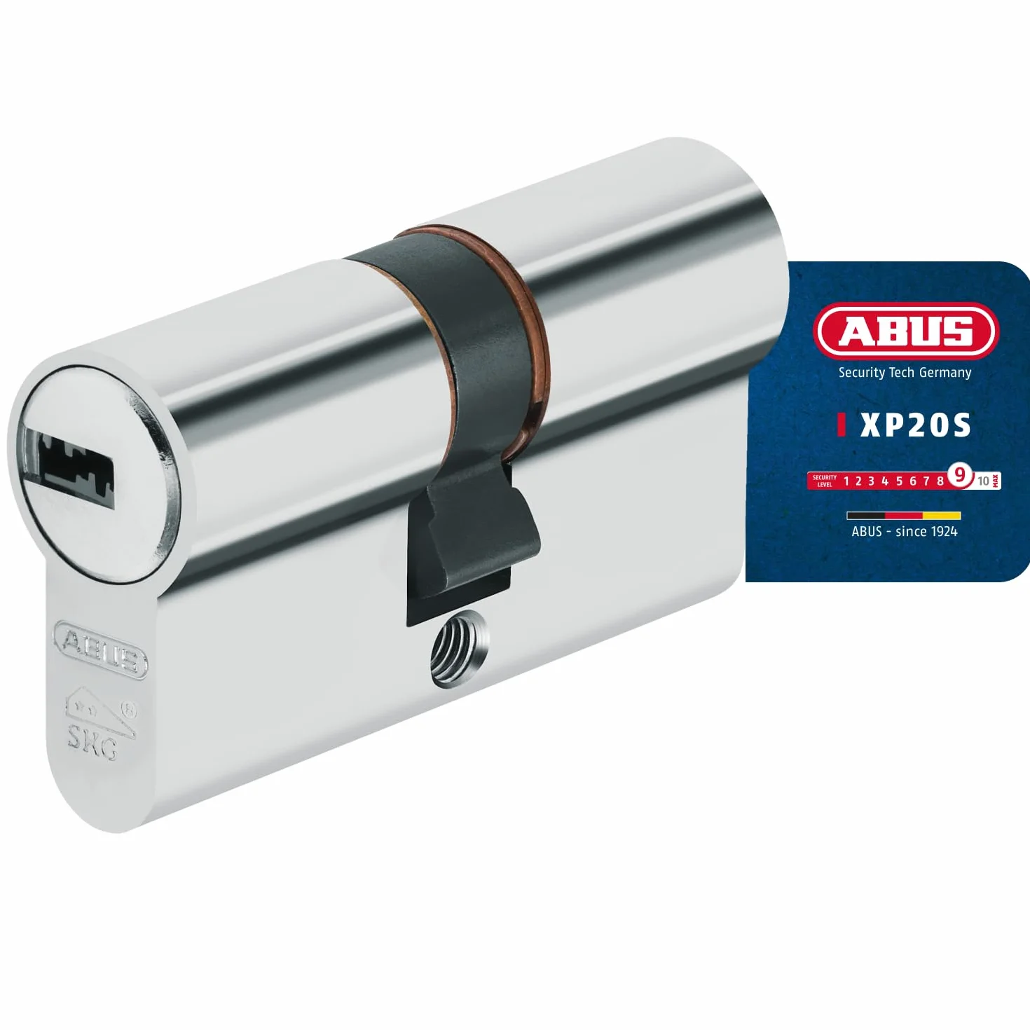 ABUS Cylinder profilowy XP20SN 35/35 z kartą bezpieczeństwa i 3 kluczami, 73727