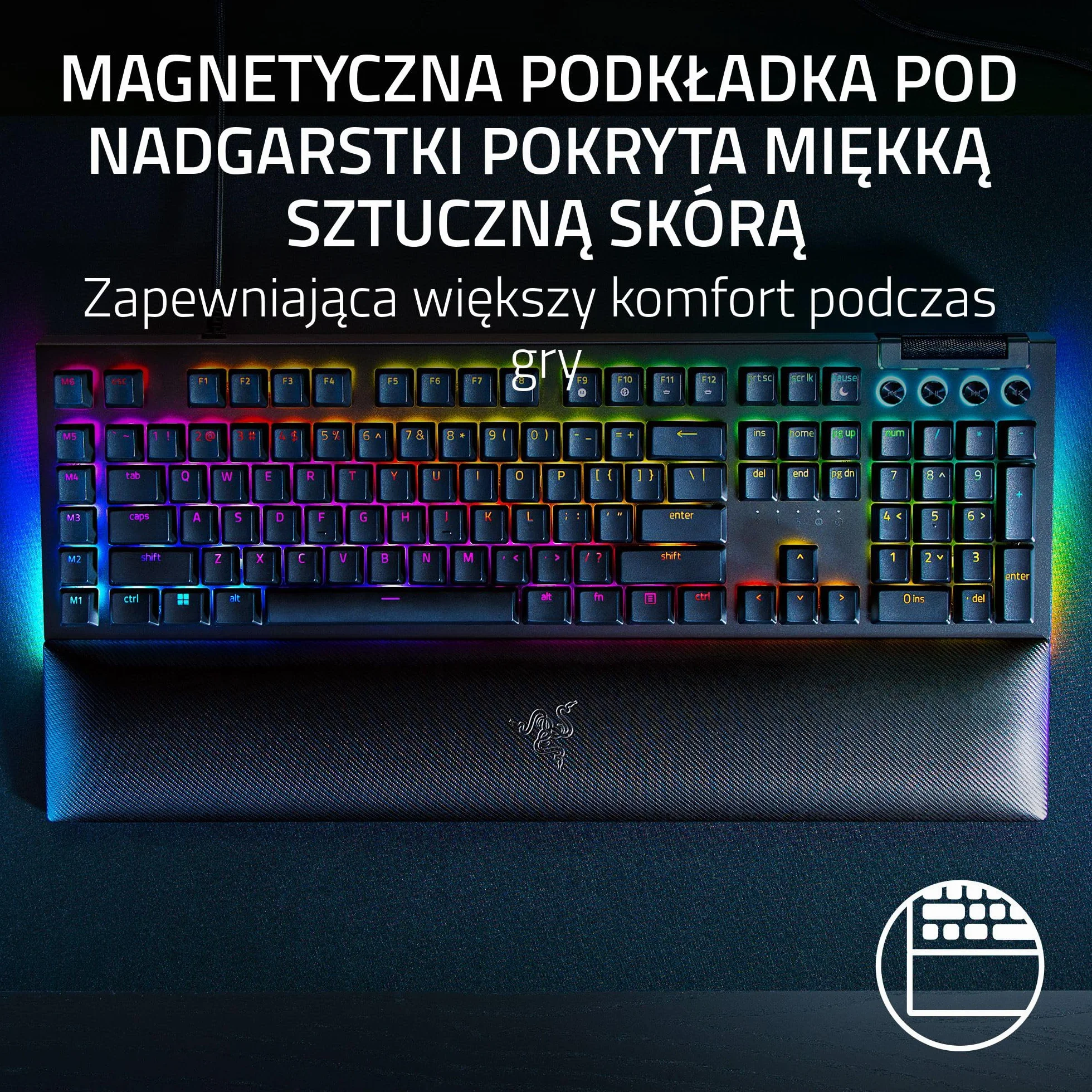 Razer BlackWidow V4 Green Clicky Gen-3 USB US Keyboard