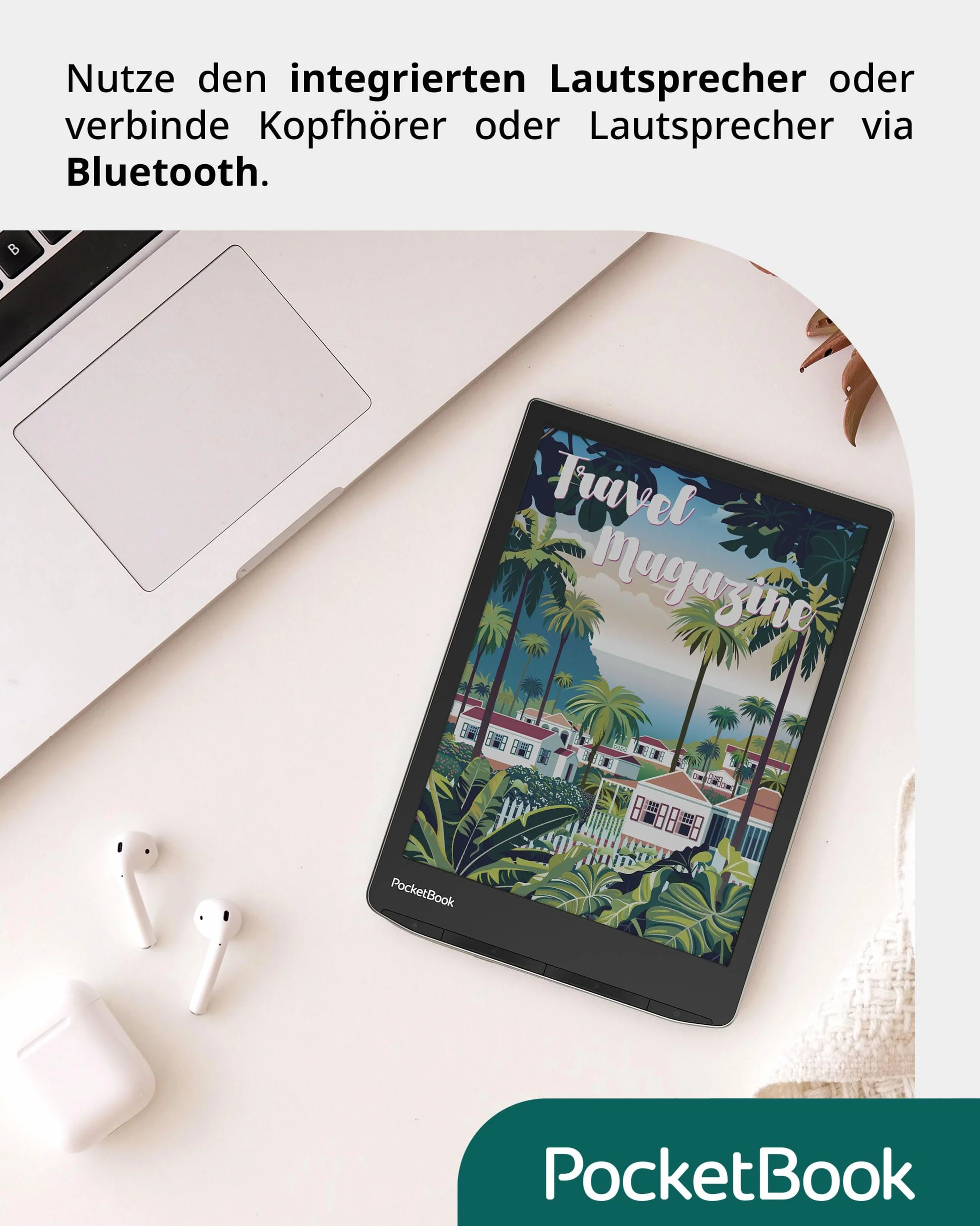 PocketBook InkPad Color 3 eReader szary 8" pamięć 32 GB Bluetooth ochrona przed wodą
