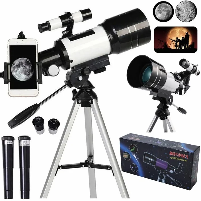 Teleskop Astronomiczny Luneta + Akcesoria F30070 300 mm powiększenie od 18X do 180X teleskop astronomiczny dla dzieci teleskop national geographic