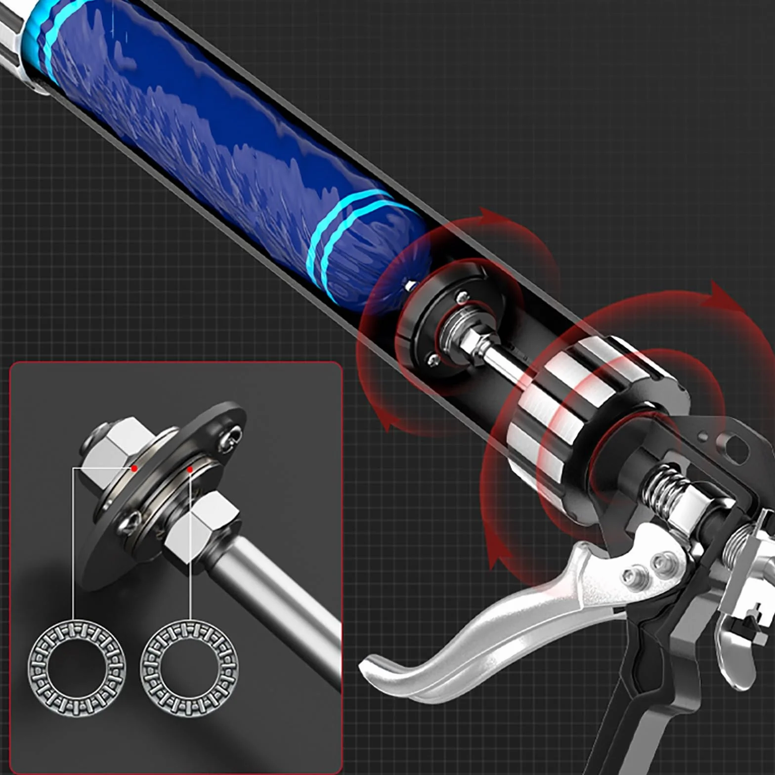 Ręczny pistolet do klejenia, Pistolet do uszczelniania Profesjonalny pistolet do uszczelniaczy Pistolet do aplikacji kleju Kartusze Uszczelniacze Trwały pistolet do aplikacji o dużej wytrzymałości
