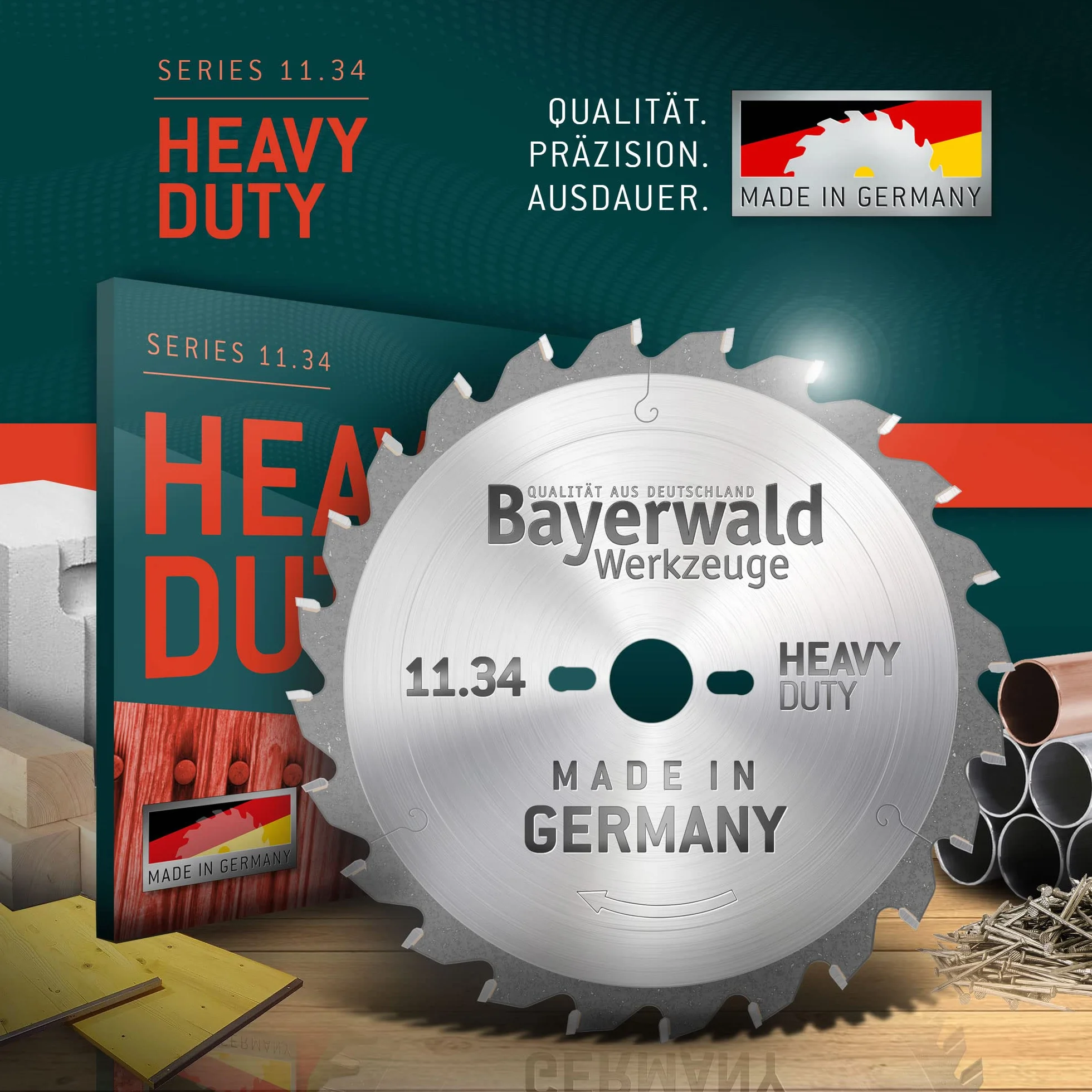 Bayerwald - HM brzeszczot do piły tarczowej - Ø 254 x 2,8/1,8 x 30 (do miedzi, cyny, drewna, mosiądzu itp.) seria 11.34 | 80Z ząb trapezowy