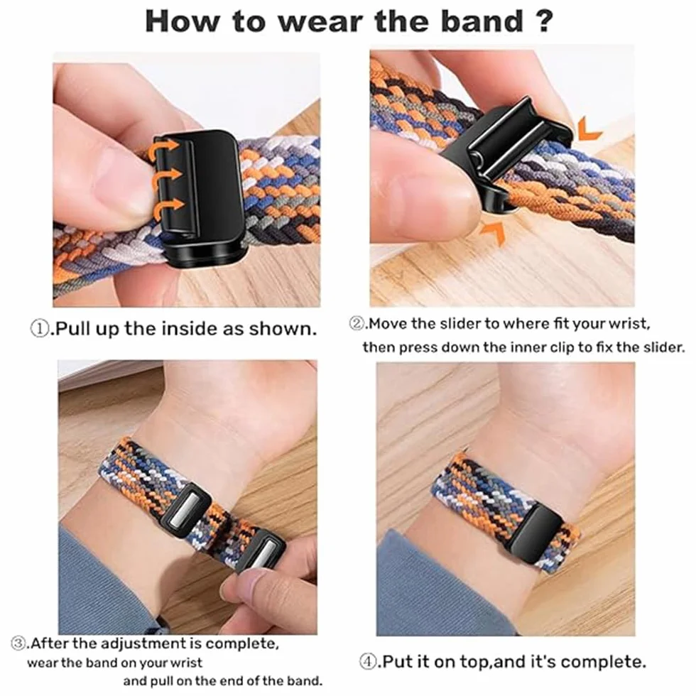 Nylonowa pleciona opaska 22mm do Xiaomi Redmi Watch 5 Lite/5 Active