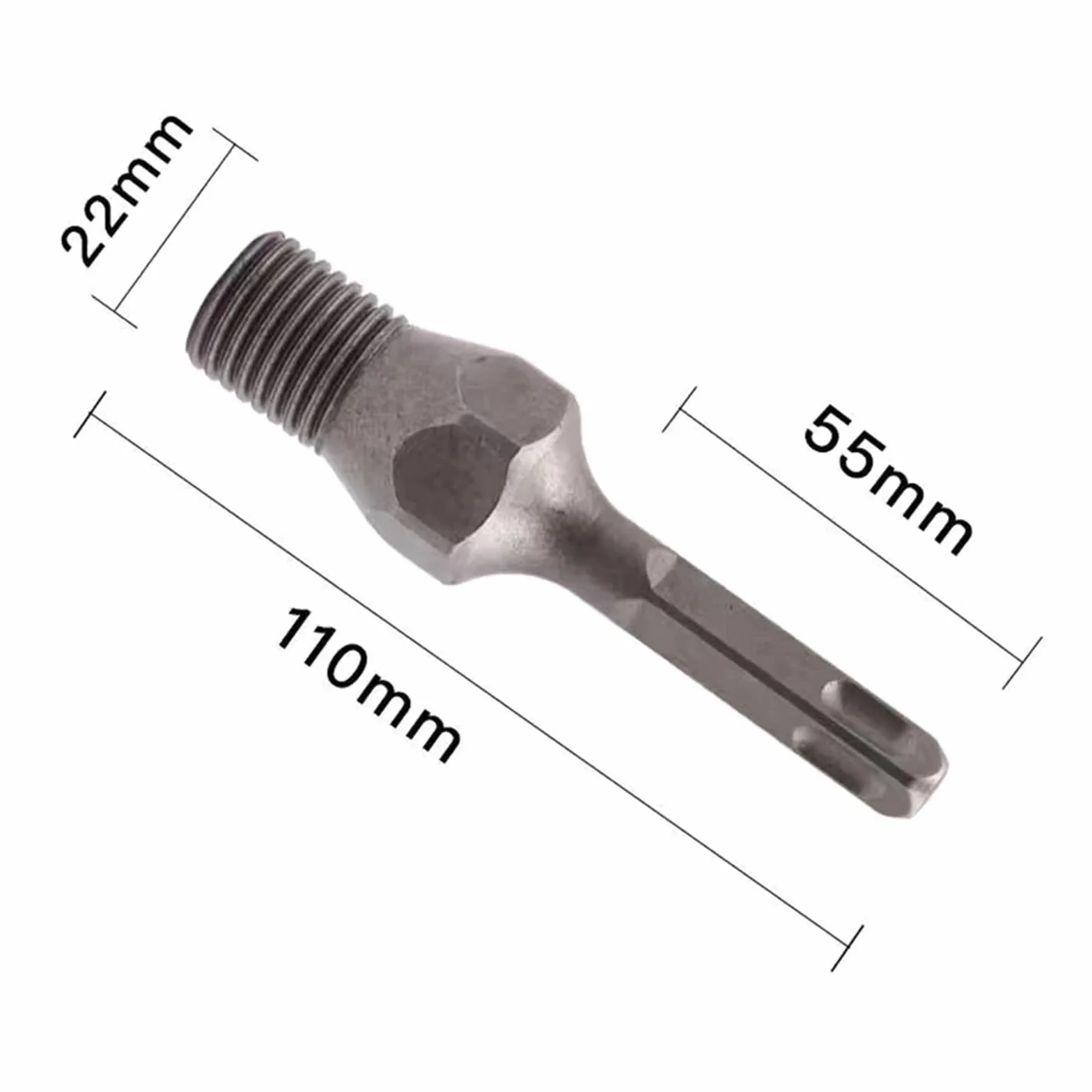 Adapter do wierteł diamentowych M22, uchwyt SDS, wiertło diamentowe do wiercenia na sucho i na mokro, SDS Plus, 1 szt. (Conjoined SDS plus)