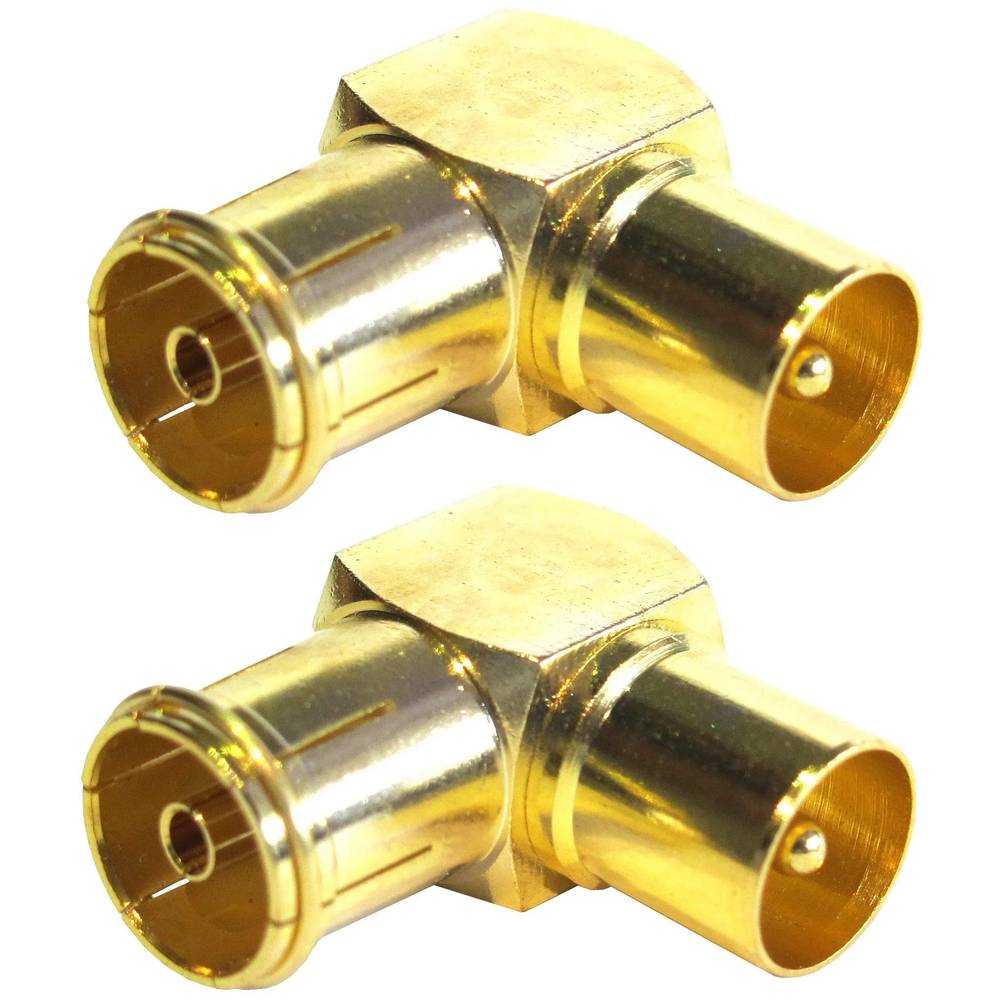 SE-ATVC800-2 Premium adapter kątowy, wtyczka koaksjalna, złącza, 2 sztuki w zestawie