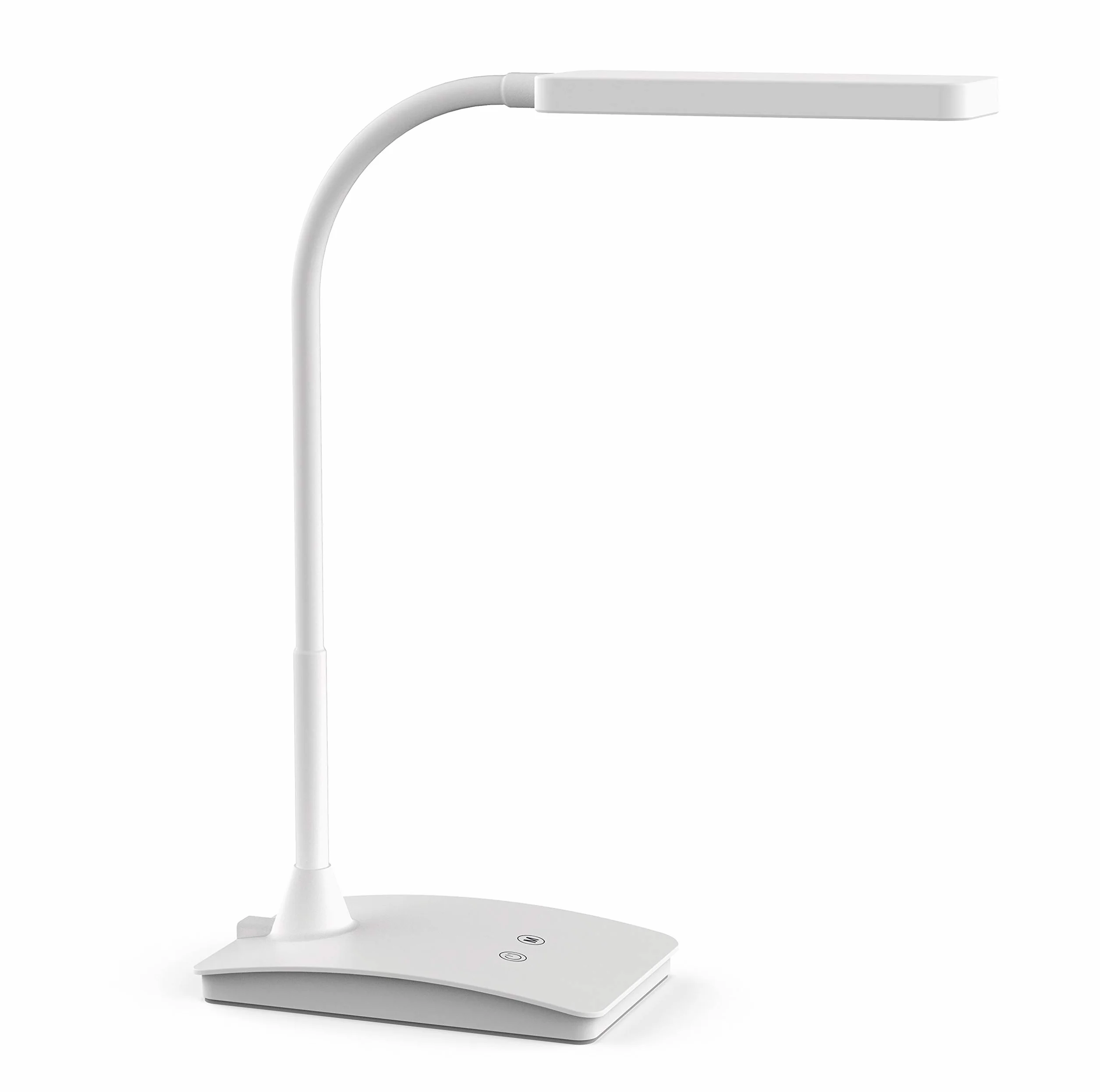 Lampa Stołowa Led MAULpearly Colour Vario, Możliwość Ściemniania, Wysokość 36 Cm, Elastyczne Ramię, z Podstawką, Biała, 8201702