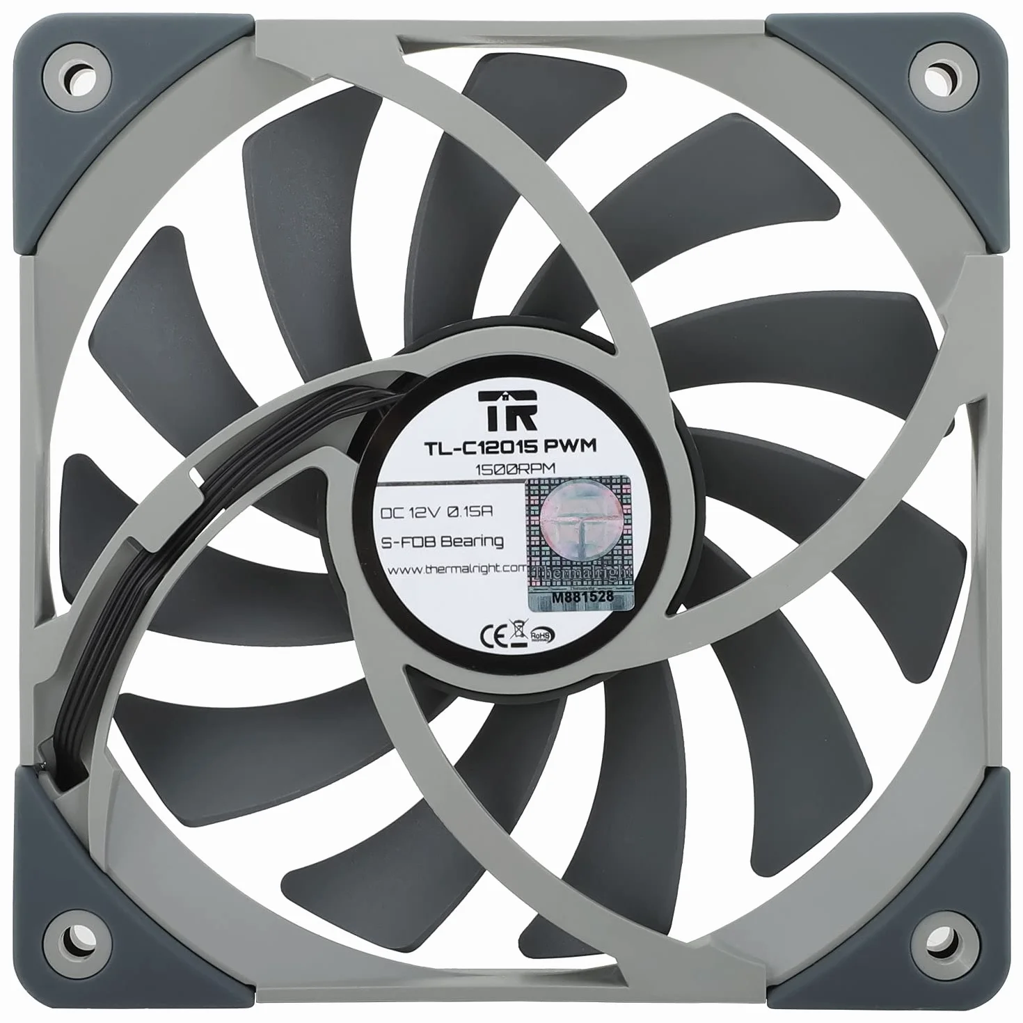 Thermalright TL-C12015 Slin cichy wentylator 4-pin PWM 15 mm Slimline PC