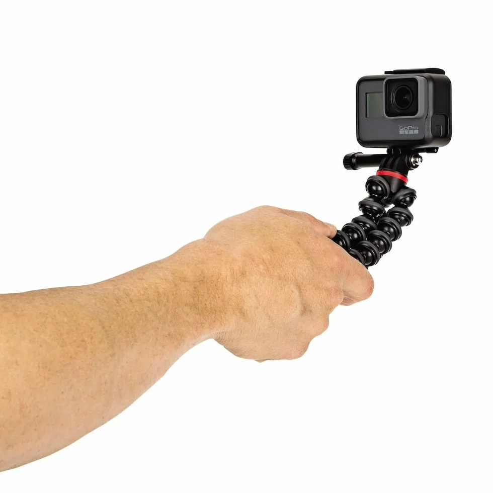 JOBY JB01516-BWW GorillaPod 500 Action flexibles Ministativ (mit Stiftbefestigung für GoPro, 360-Grad-Kameras und andere Action-Kameras, Traglast bis zu 500 g)