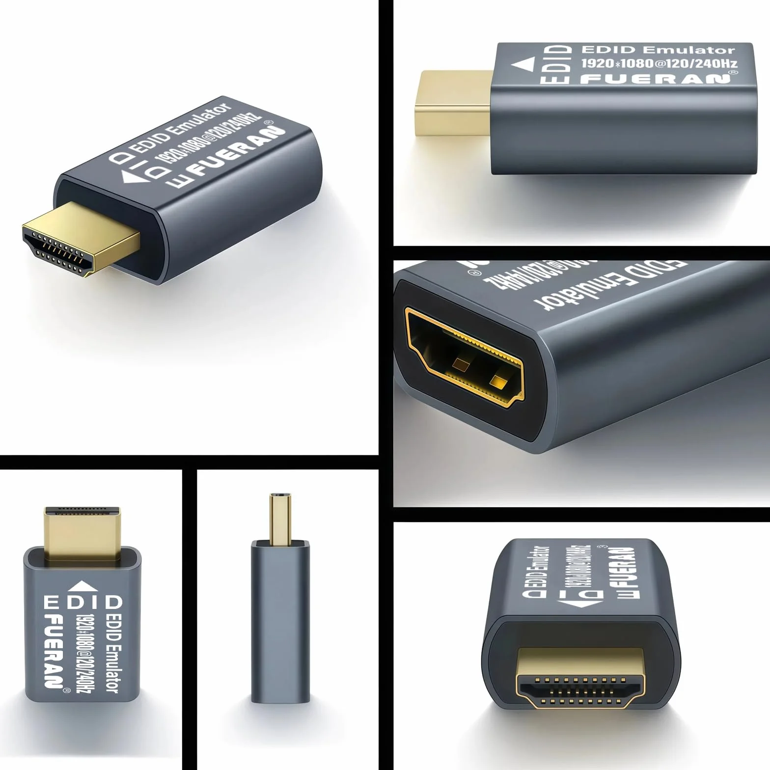 Adapter Emulatora EDID HDMI 1920X1080@120Hz Przekaźnik Plug & Play Kompatybilny Mac Thunderbolt do HDMI Przełączniki Odbiorniki AV
