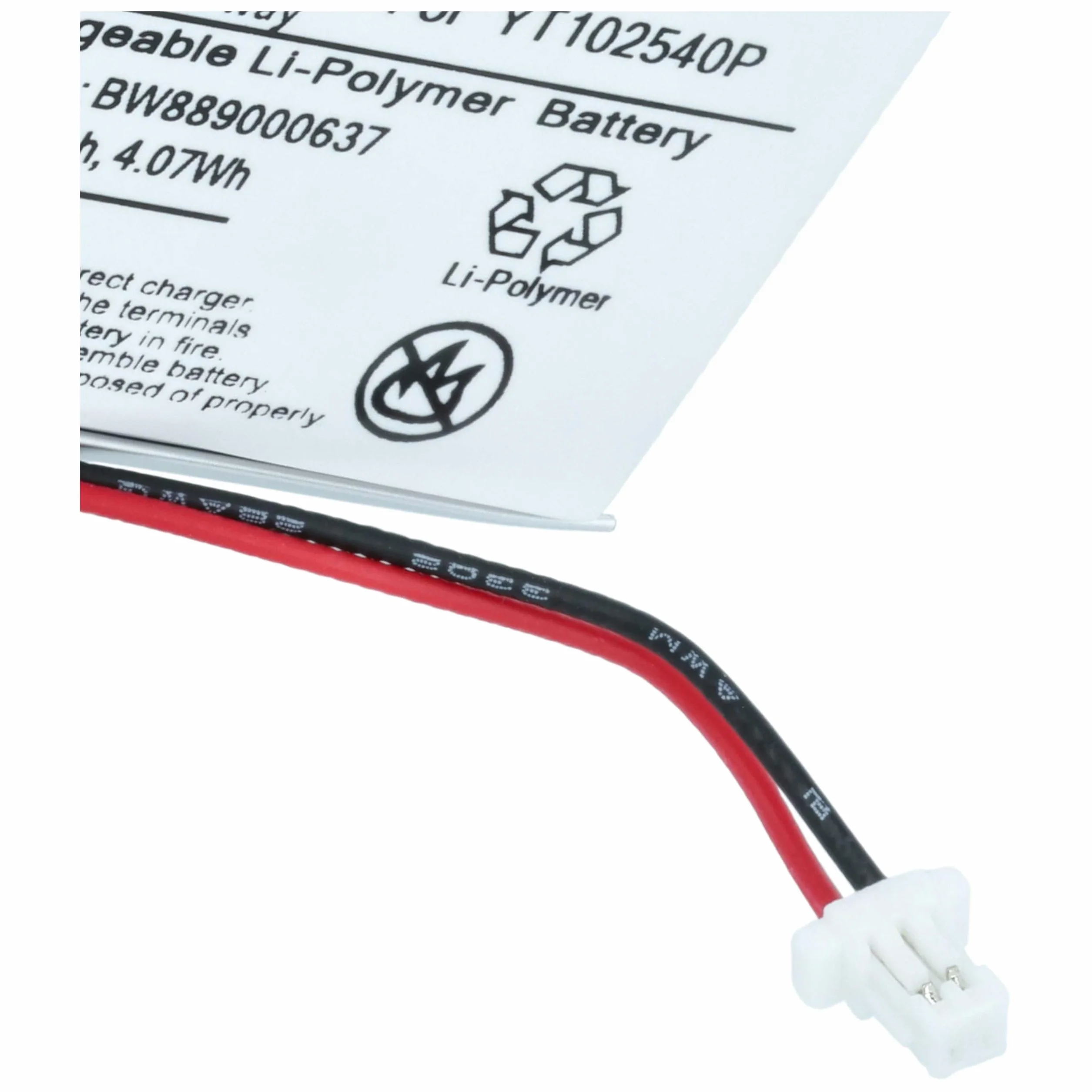 vhbw bateria zastępcza Sena YT102540P 1100mAh 3,7V Li-Poly do słuchawek bezprzewodowych