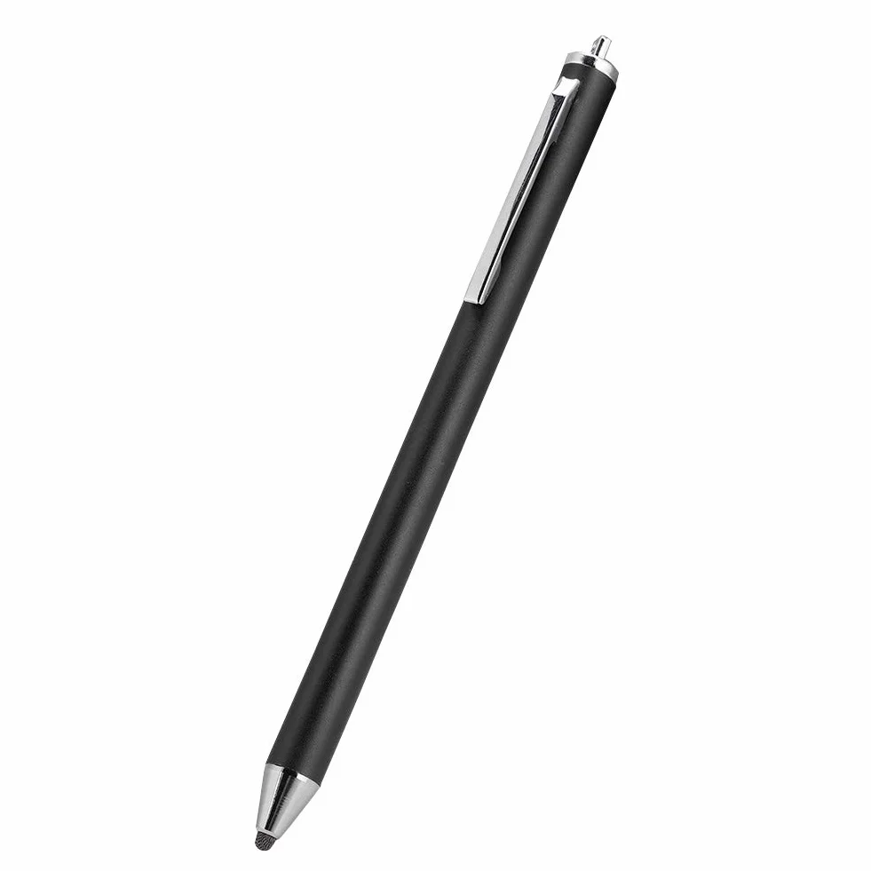 Rysik z główką materiałową Uniwersalny do Ekranu Dotykowego Smartfonów i Tabletów Czarny