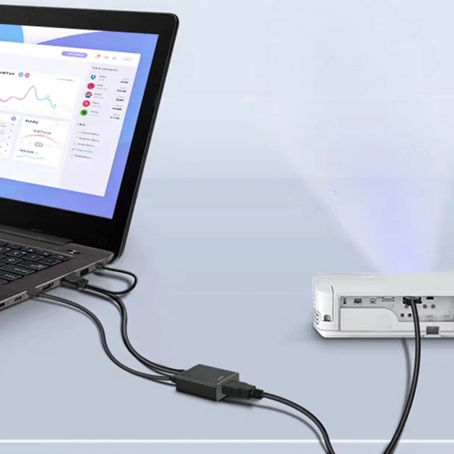 Konwerter VGA na HDMI 1080p Full HD, Adapter VGA USB z Kablem Dźwiękowym 3,5 mm do Monitora PC TV