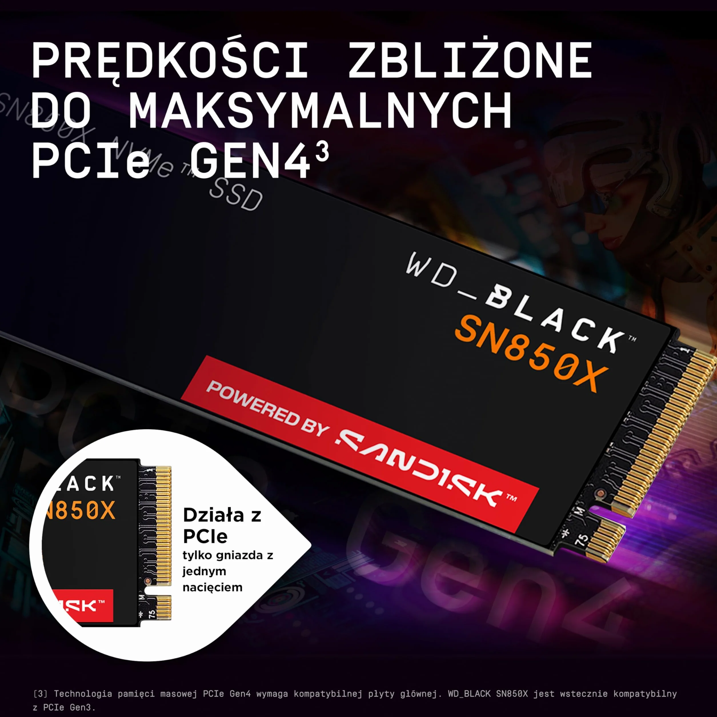 WD_BLACK SN850X SSD M.2 2280 NVMe 8TB PCIe Gen4 Gaming Expansion