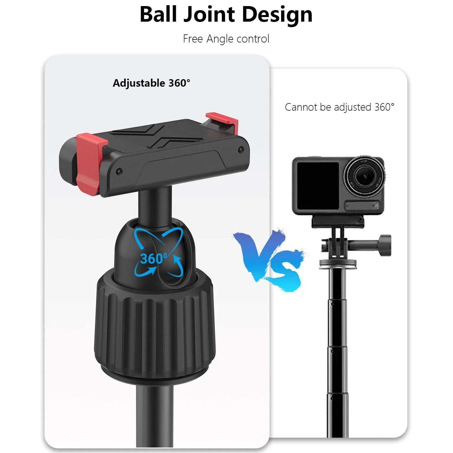 Statyw do DJI Osmo Action 5 Pro z magnetycznym szybkim zapięciem, drążek przedłużający Mini 360 Selfie Stick