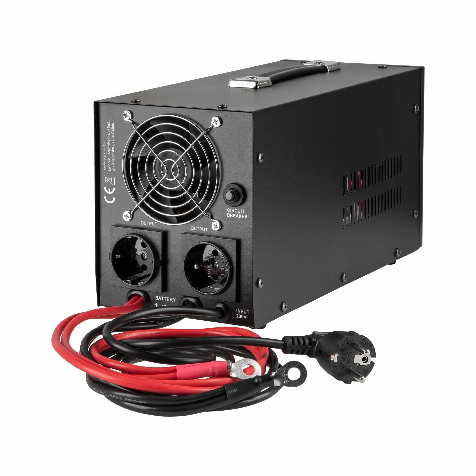 Kemot PROsinus-1000 Przetwornica Sinus 12V 230V 1000VA/700W Awaryjne Źródło Zasilania Czarny