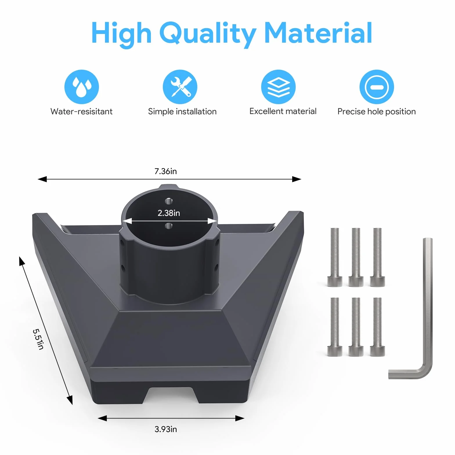 Starlink Gen 3 adapter rurowy SURVADV uchwyt masztu do V3 aluminiowy Standard Gen3/V4/V3 Kickstand Dishy