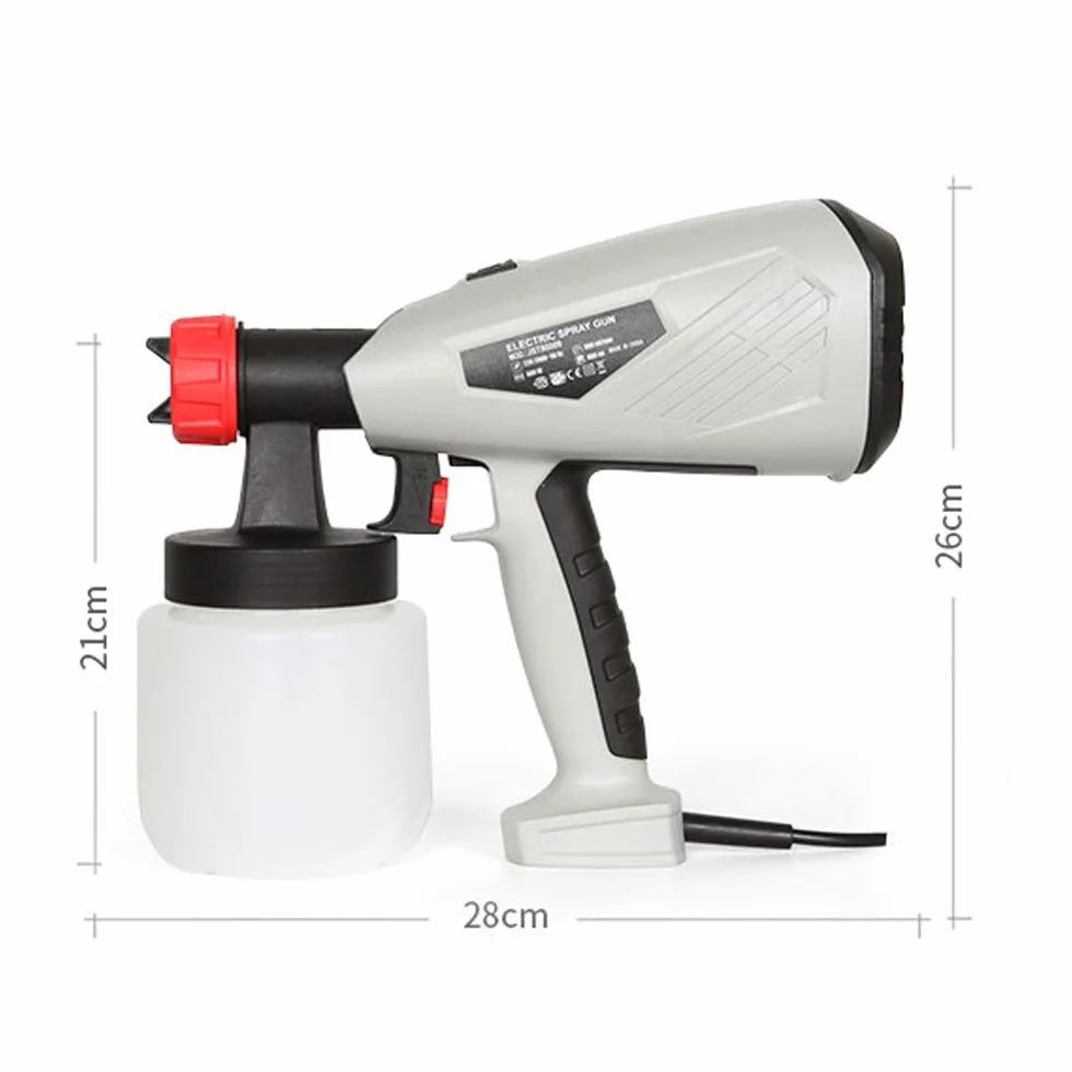 Fayelong Elektryczny 220V 400-600W Pistolet natryskowy do ciast czekoladowych maszyna do piaskowania 800 ml odłączany opryskiwacz (600W)