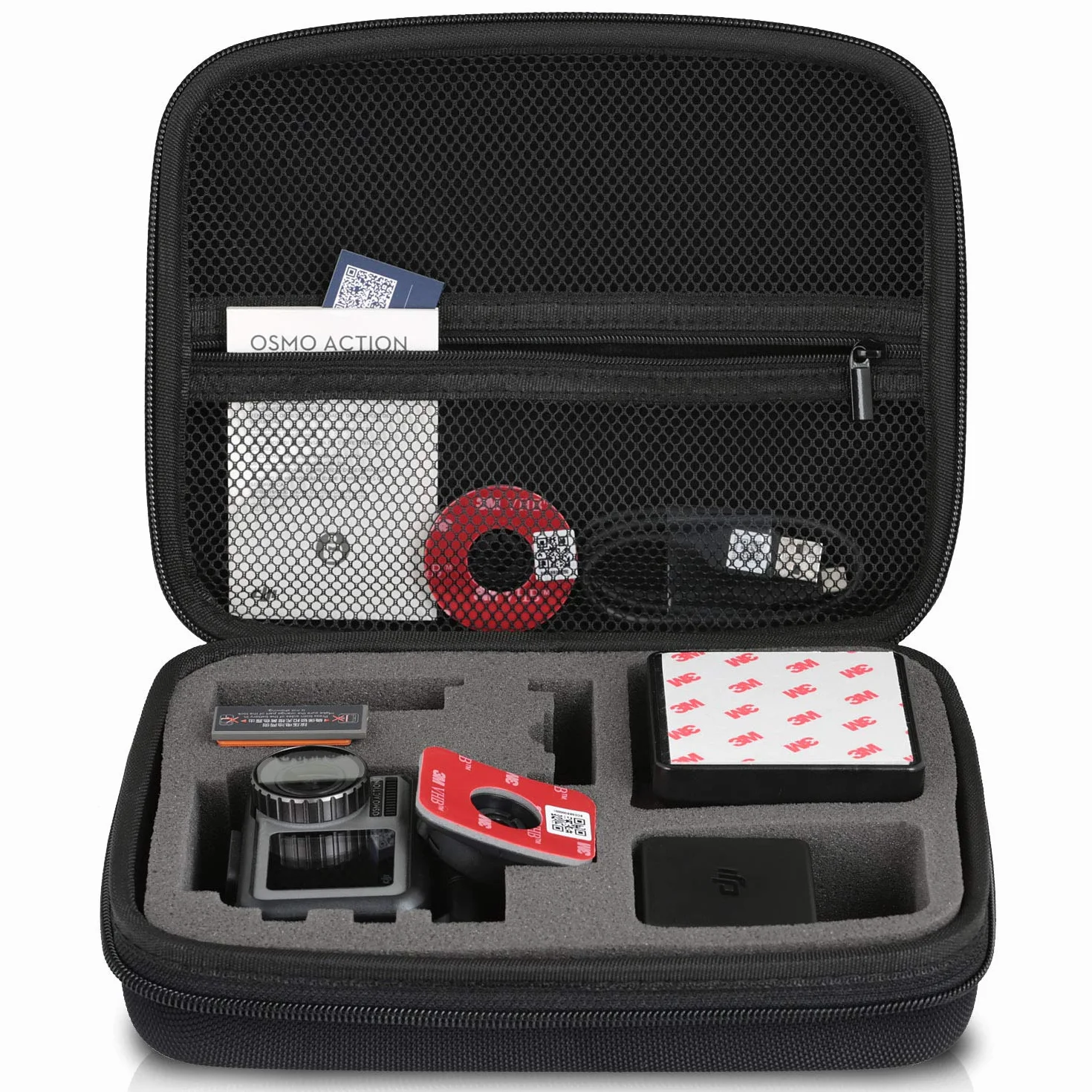 Etui kompatybilne z DJI OSMO Action, Czarny, Case (M)