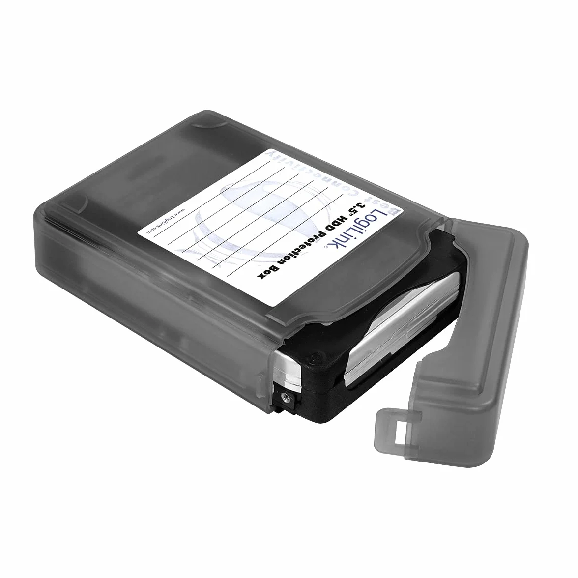 LogiLink UA0133 pokrowiec na dysk twardy 3,5 cala HDD czarny