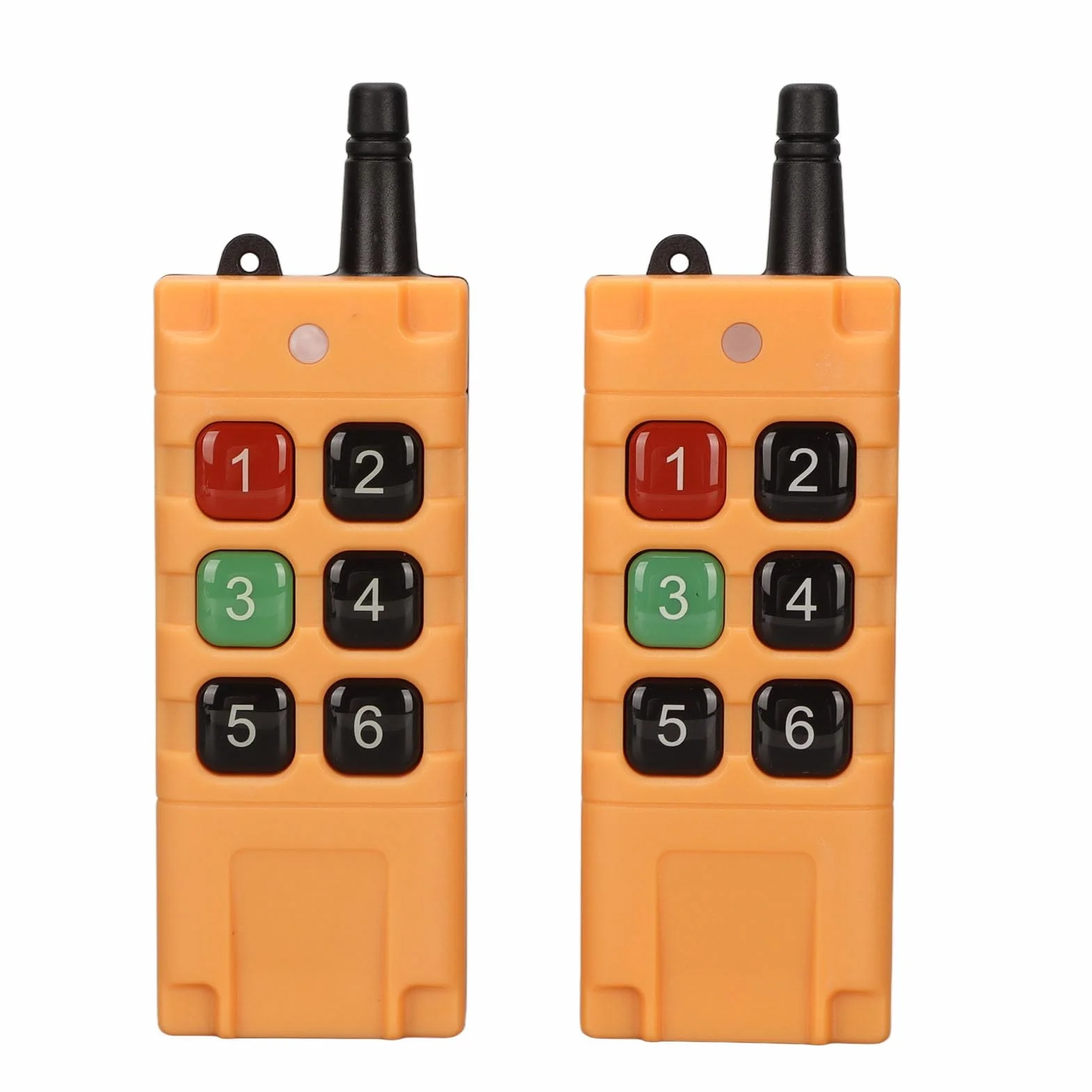 6 Key Crane Pilot Przemysłowy Bezprzewodowy Nadajnik Przełącznik Wciskany, DC12V 6-kanałowy Elektryczny Podnośnik Bezprzewodowy Przełącznik Nadajnik-odbiornik, 433 MHz