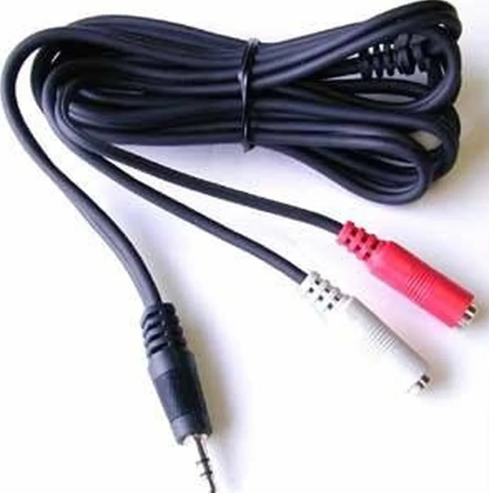StarTech.com Kabel Audio Stereo Y 15,2 cm - 3,5 mm Męski na 2 x RCA Żeński - Gniazdo Słuchawkowe do RCA - Komputer / MP3 na Stereo Mini-Jack (MUMFRCA)