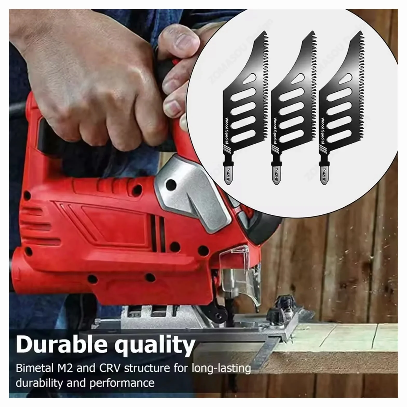 1-60 sztuk T142HB brzeszczoty do wyrzynarek Heavy Duty nieregularna krzywa szlifierka do drewna zęby tnące do precyzyjnego narzędzia tnącego(30pcs)