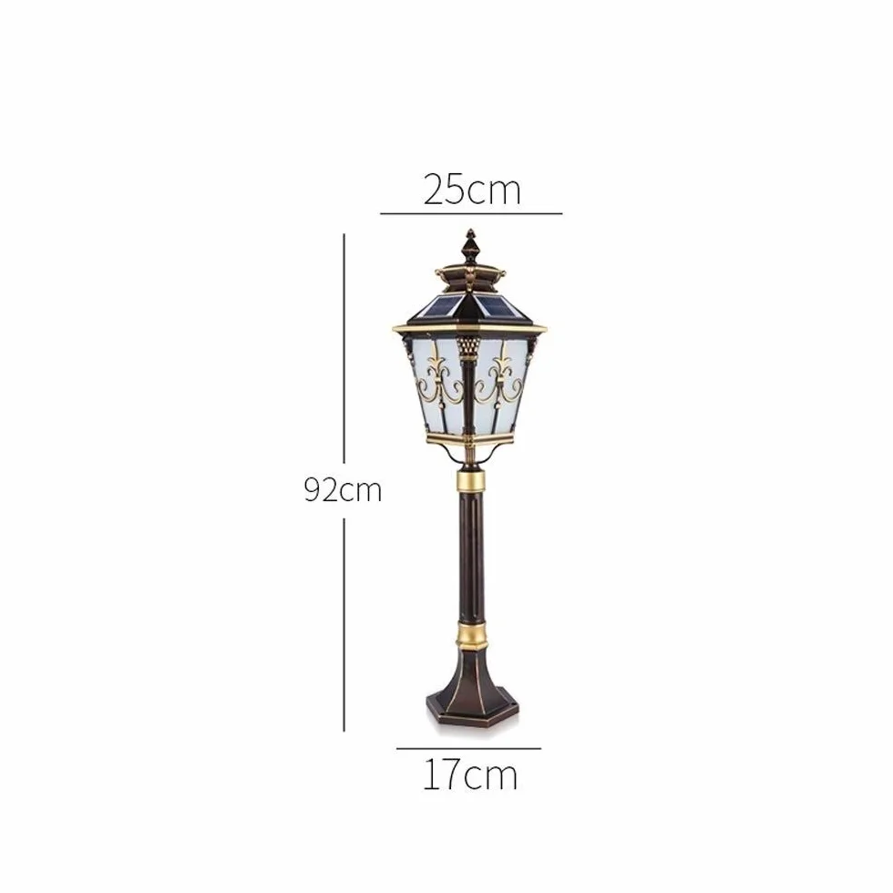 Lampy Ogrodowe, Europejskie, Zewnętrzne, Wiktoriańskie, Solarne, Kolumnowe, Dekoracyjne, 92 Cm, Zabytkowe, Wysokie, Wodoodporne, Przeciwdeszczowe, Ogrodowe, Ogr
