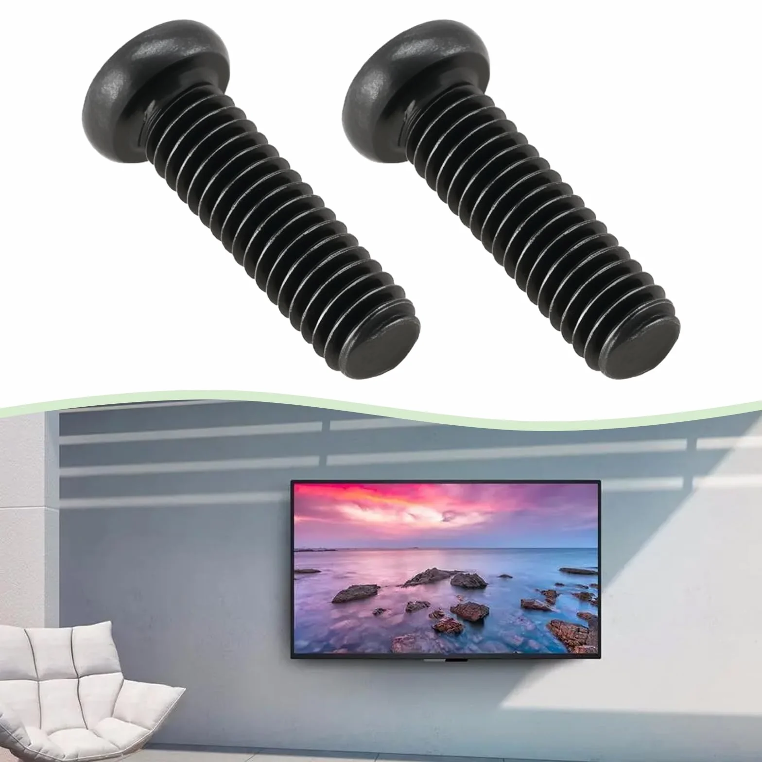 10 śrub M4 x 14 mm, stalowa, kompatybilne z Samsung BN96-38693A, do montażu podstawy telewizora