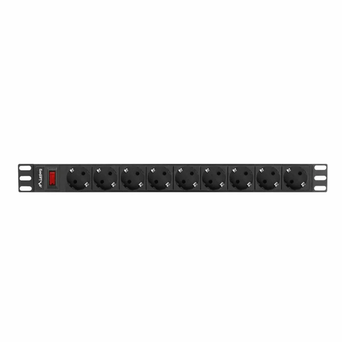 LANBERG PDU 19" 1U 16A 9x SCHUKO 3M Stojak