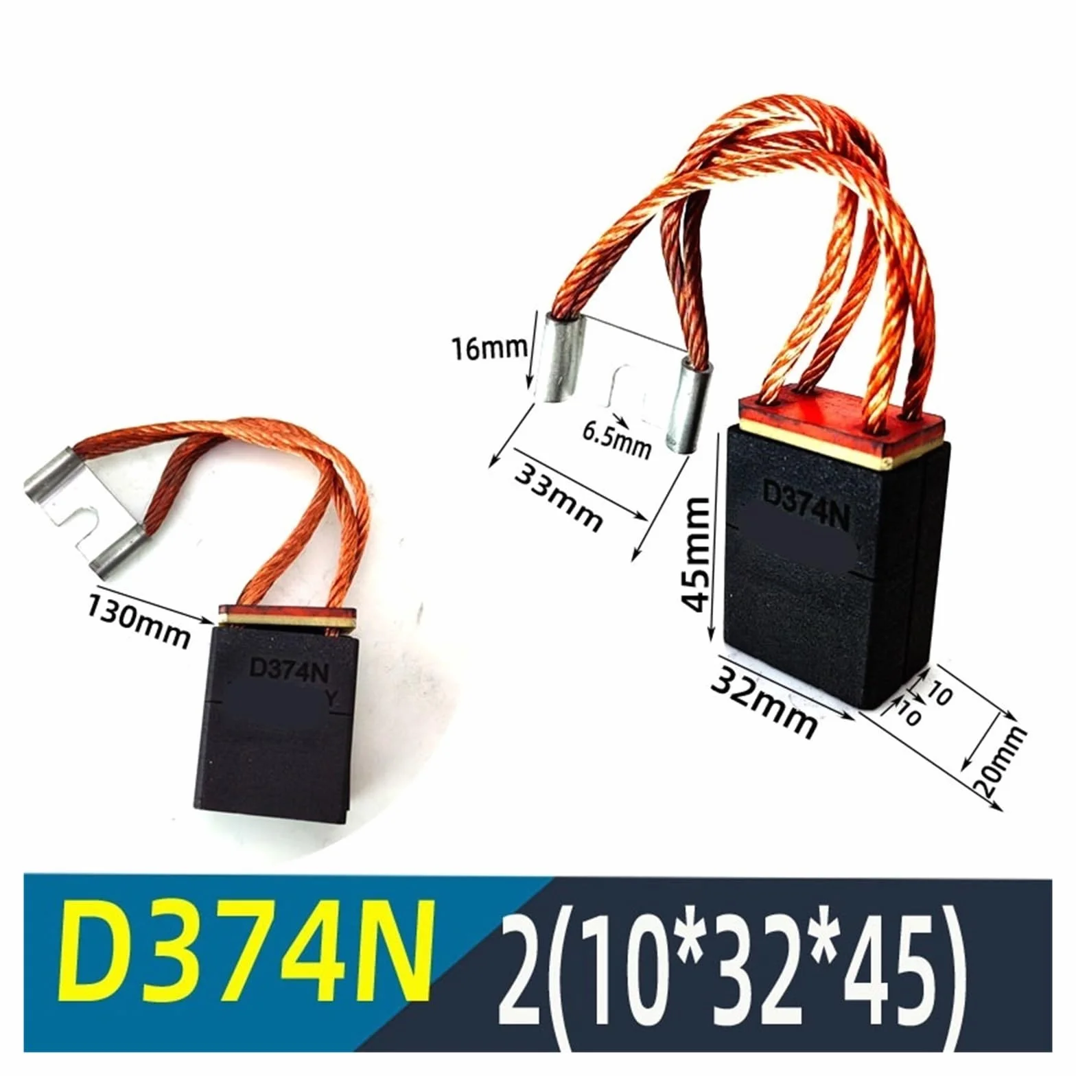 Szczotka węglowa do silnika Z4 D374N 12,5 x 25 x 40 16 x 25 x 40 20 x 25 x 40 (typ j)