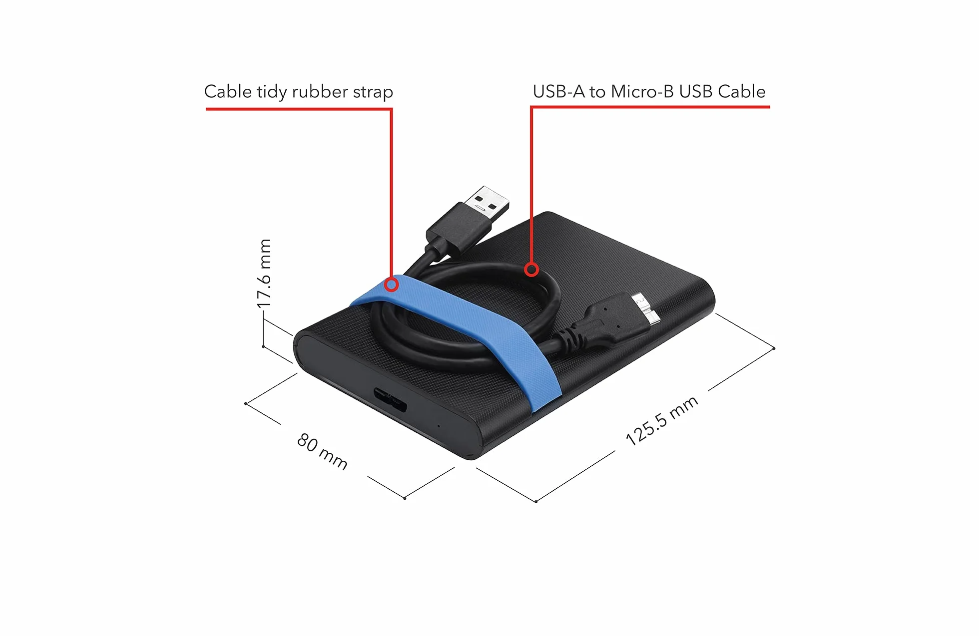 Verbatim Store'n'Go Enclosure Kit 2,5" USB 3.2 Gen1 czarny