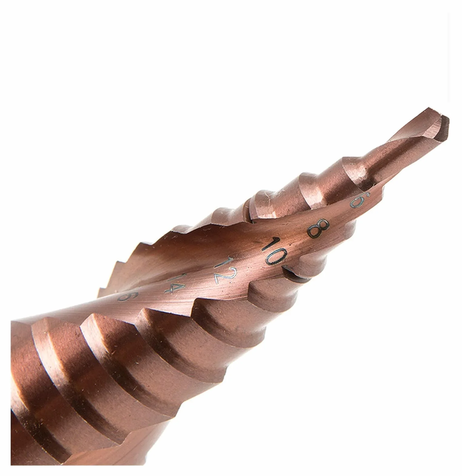 Wiertła tnące Wiertło kręte 1,5-12 mm HSS Pistolet powlekany tytanem Wiertło do wycinania otworów Zestaw wierteł do drewna i metalu (Kolor: 13 szt. 2 12 mm) (4)