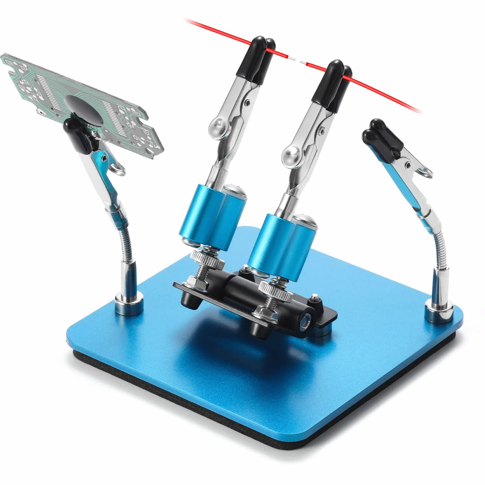SainSmart Soldering Helping Hands 360° Regulowane ramiona magnetyczne, Mini stacja lutownicza, Magnetyczne ramiona pomocnicze, Bezpieczny chwyt, 2 regulowane ramiona