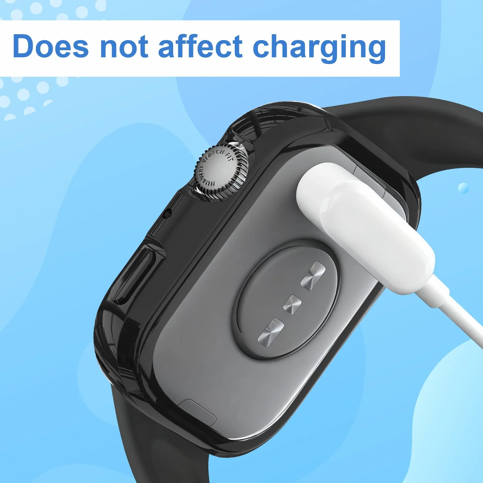VOSSOT 5 sztuk etui na Huawei Watch Fit 4 z płócienką do czyszczenia, obudowa na smartwatcha, etui TPU, lekka, miękka osłona odporna na zarysowania, kolor: czarny, srebrny, przezroczysty, różowy