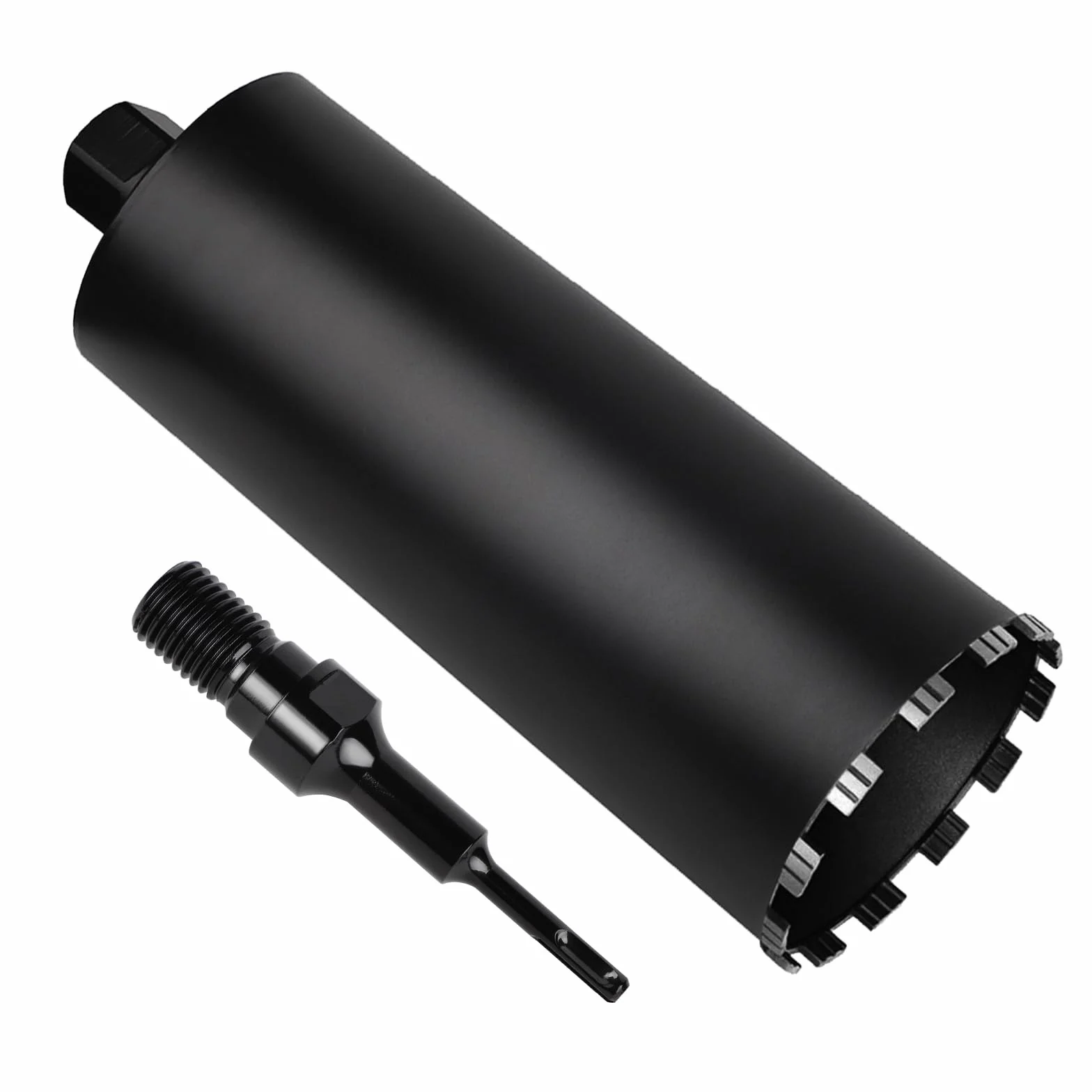 CPROSP 1¼" UNC diamentowa koronka wiertnicza z adapterem SDS Plus, koronka rdzeniowa DM 200 mm, L 420 mm, wiertło rdzeniowe do wiercenia w betonie, żelbetie, murze i kamieniu