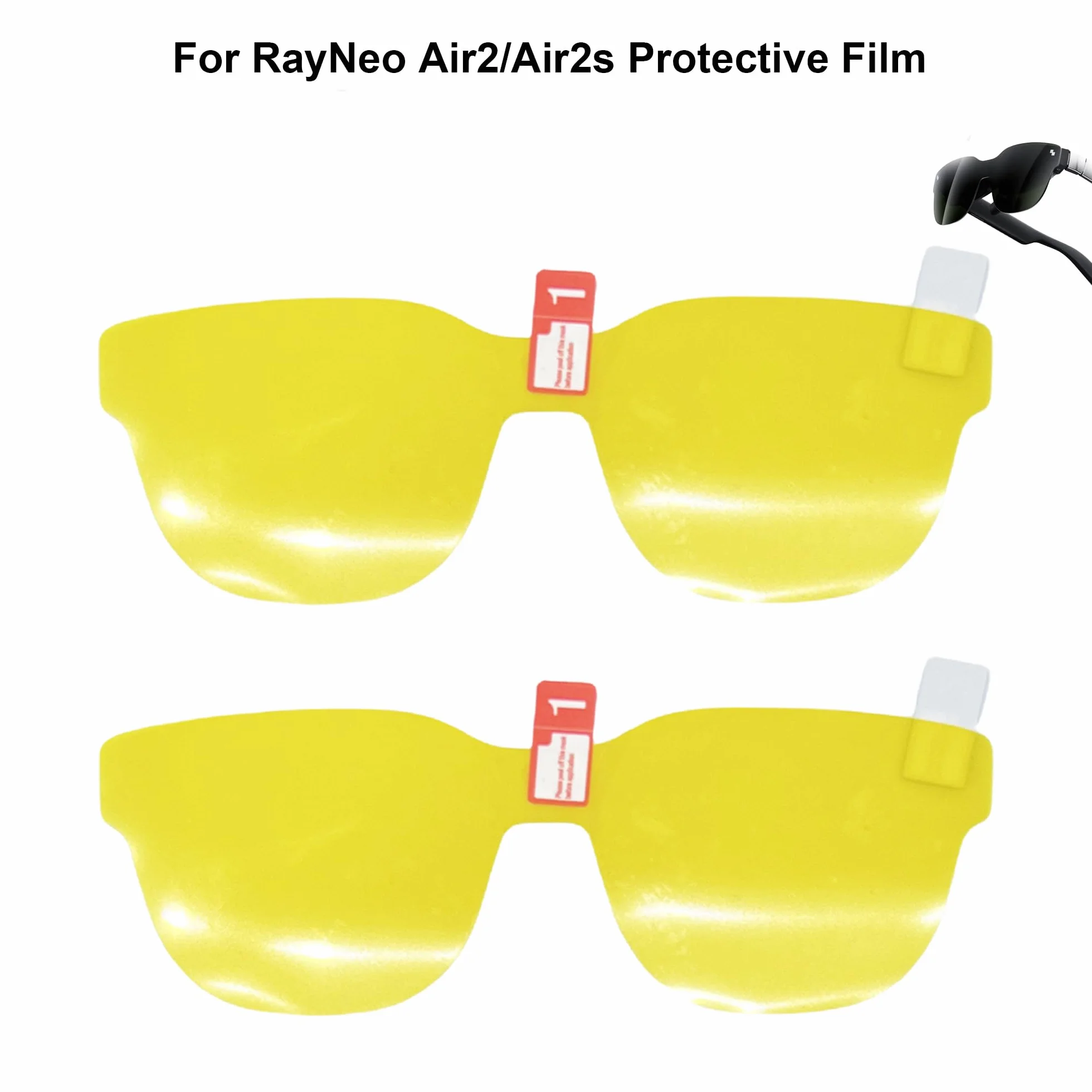 RayNeo Air2 Air2s Air3s 3s Pro folia ochronna PET odporna na zarysowania przednia do obiektywu zestaw