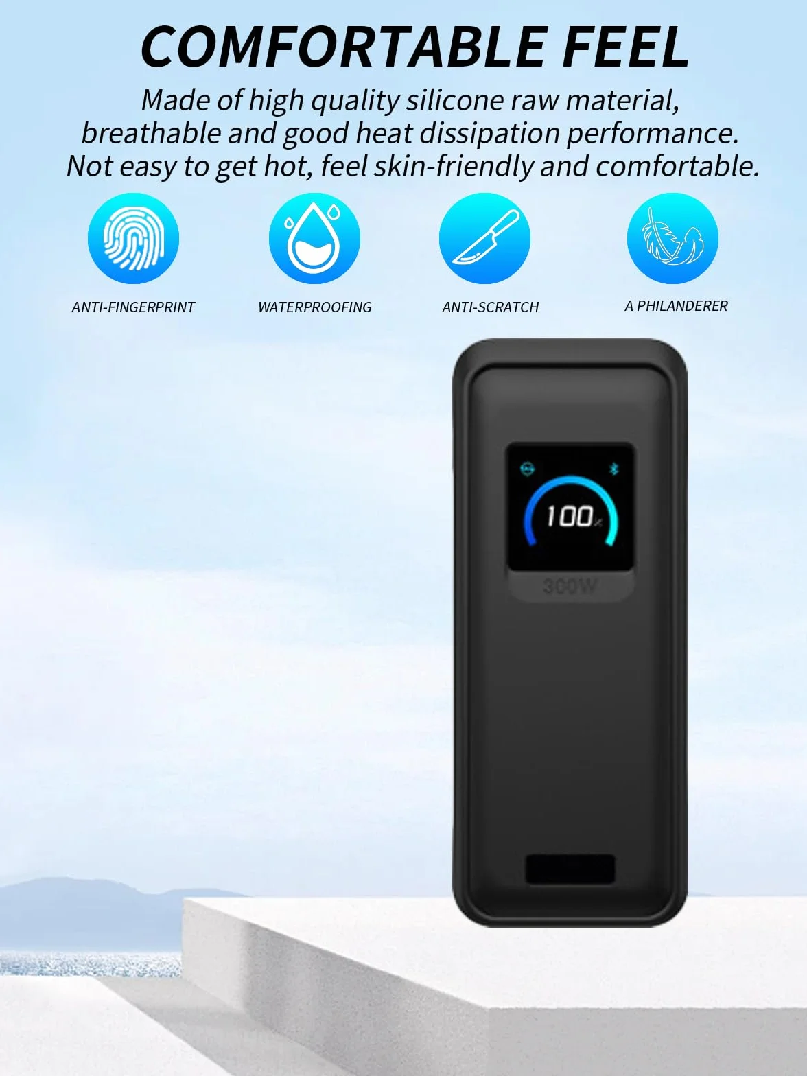 Etui ochronne Anker Prime Power Bank 26250 mAh 300 W silikonowe czarne