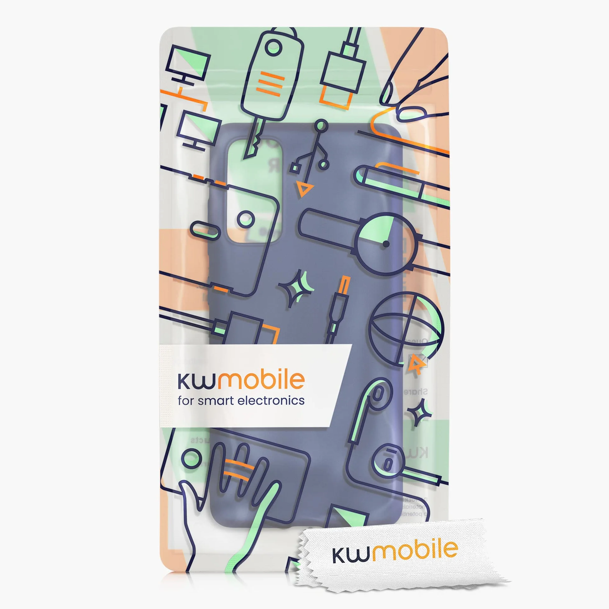 kwmobile Etui Samsung Galaxy S20 FE TPU Silikon Odporny Wstrząsy Ładowanie Bezprzewodowe Niebieski Metaliczny