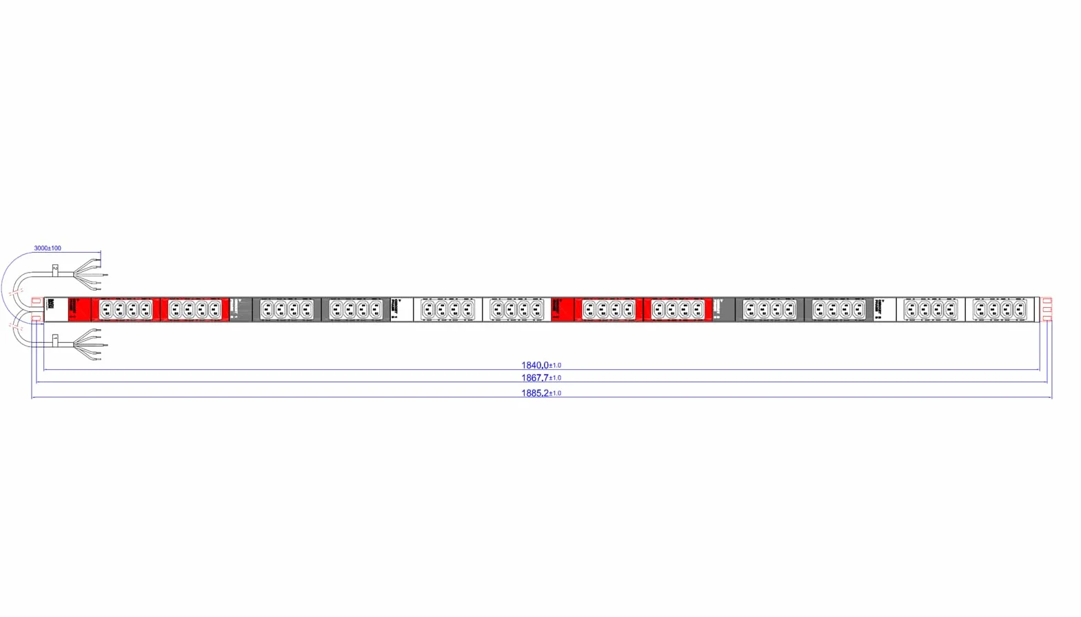 Bachmann Listwa zasilająca ITBasic, 8000114