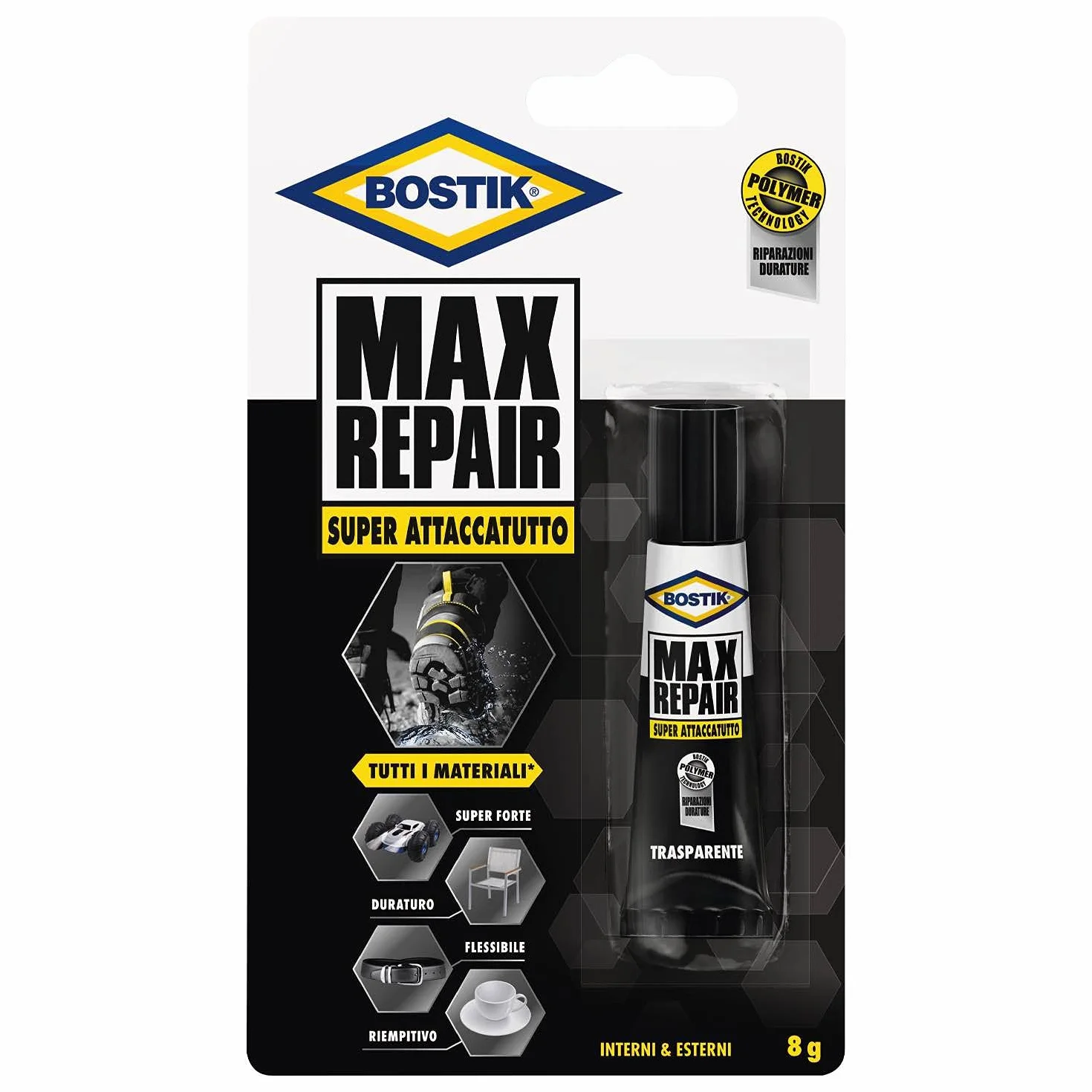 Bostik D2258 Max Repair uniwersalny klej, przezroczysty, 8 g