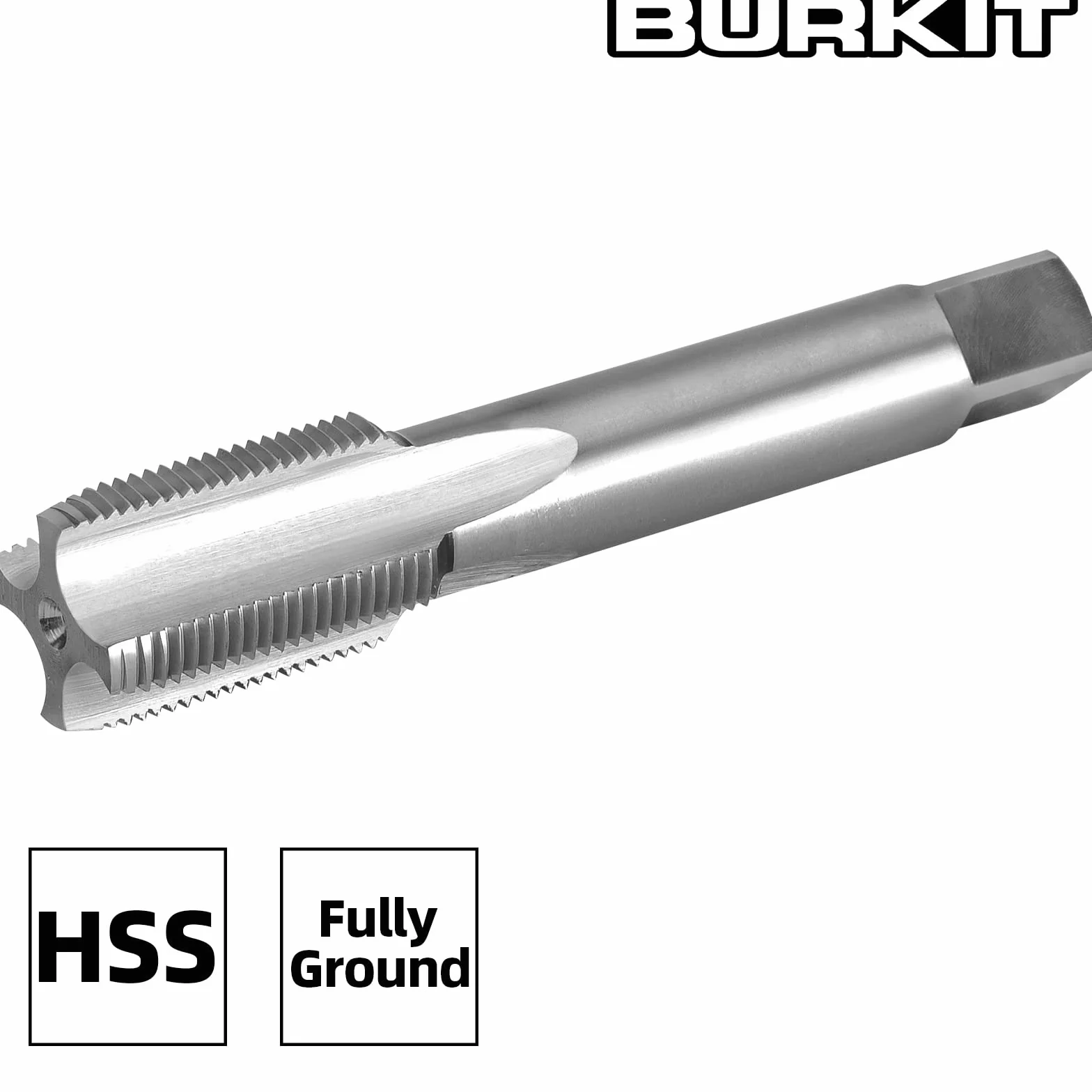 Burkit 7/8"-20 UNEF gwintownik praworęczny, HSS 7/8 x 20 UNEF prosty karbowany kran maszynowy