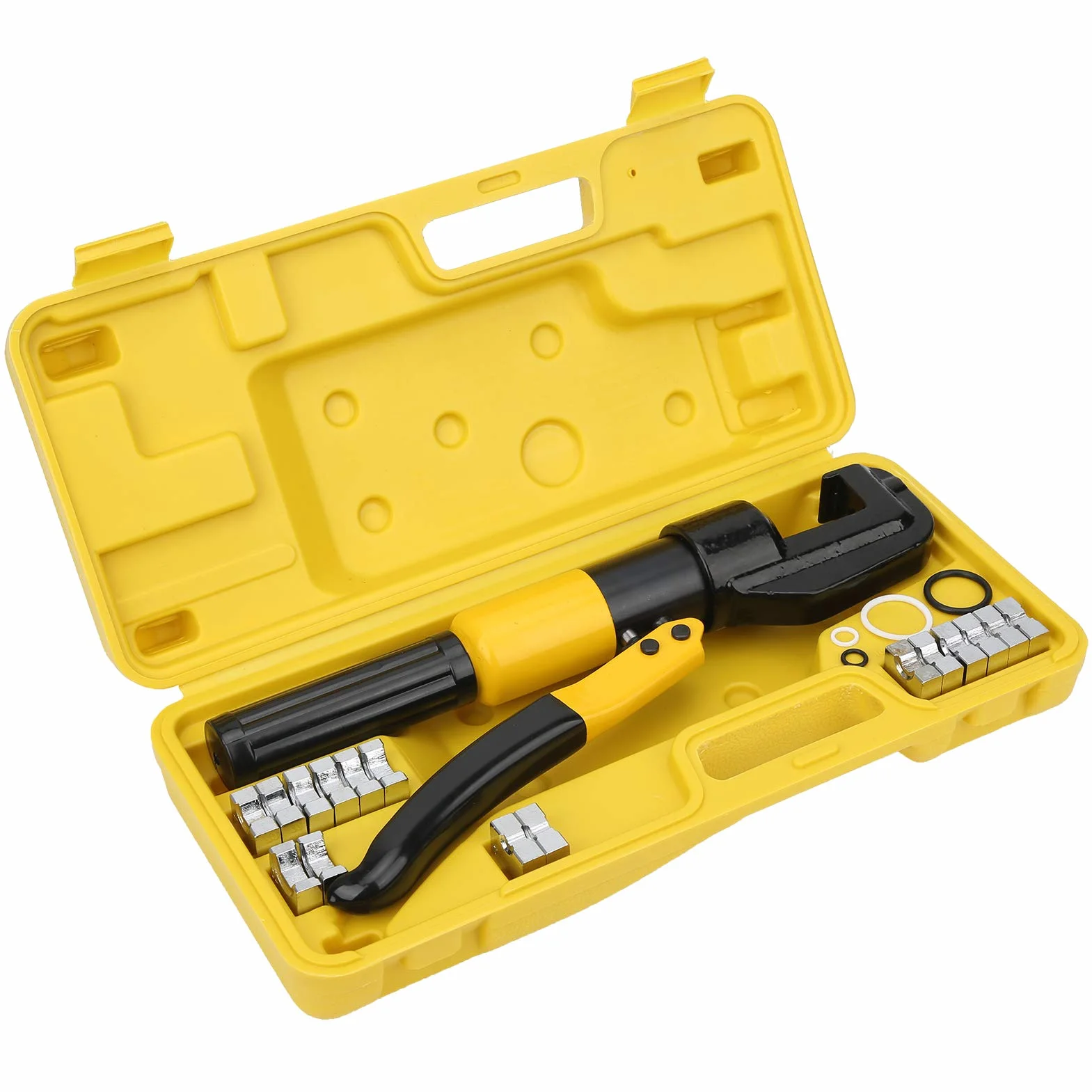 Szczypce hydrauliczne 6 ton Zintegrowane przenośne narzędzie do zaciskania ciśnieniowego z 16 szt. Form YQK70 do instalacji elektrycznych i hydraulicznych Konstrukcja stalowa
