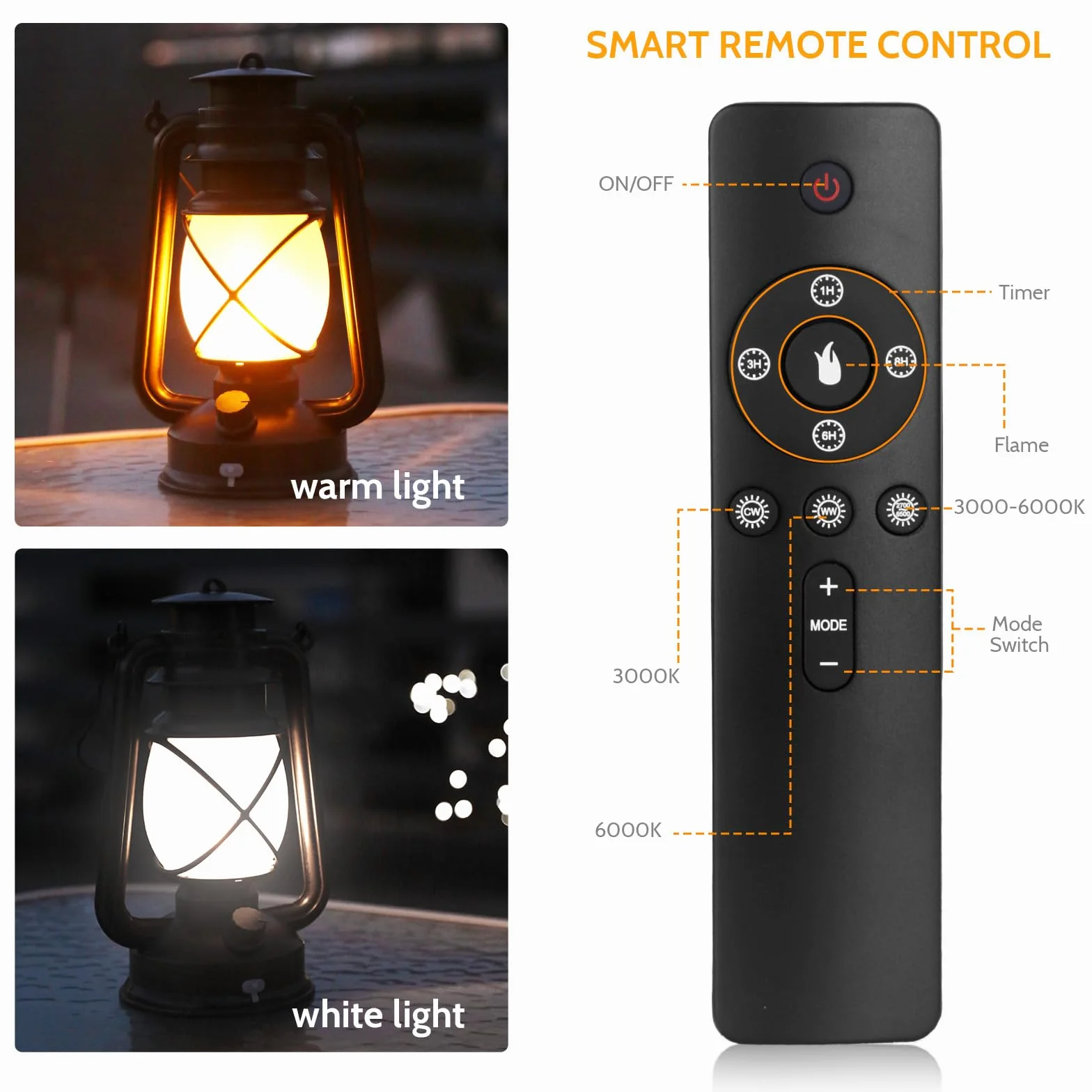 KINGLEAD Latarnie LED w stylu vintage, 4 tryby świecenia, ściemniane, wiszące lampiony LED, wodoodporne, z efektem płomienia, ładowane przez USB, odpowiednie do ogrodu, na Boże Narodzenie, Nowy Rok, 2