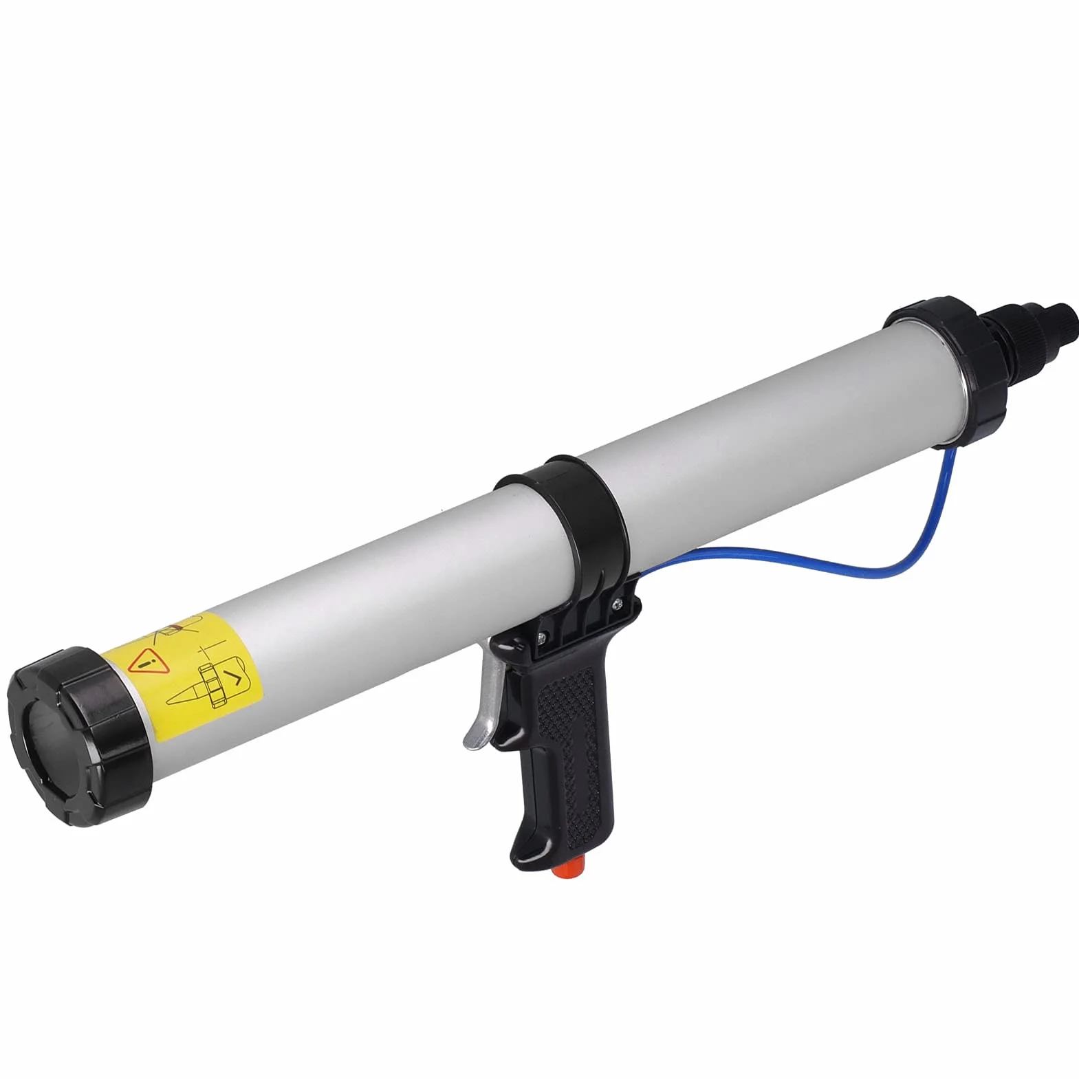 TARSHYRY Pistolet Uszczelniający, Pistolet Silikonowy Pneumatyczny Pneumatyka Pneumatyczna 600 Ml Powietrza Zasilana Pistoletem Aluminium Aluminium Strzępy Kaulingowy do Dekoracji Budynku, Kontenery