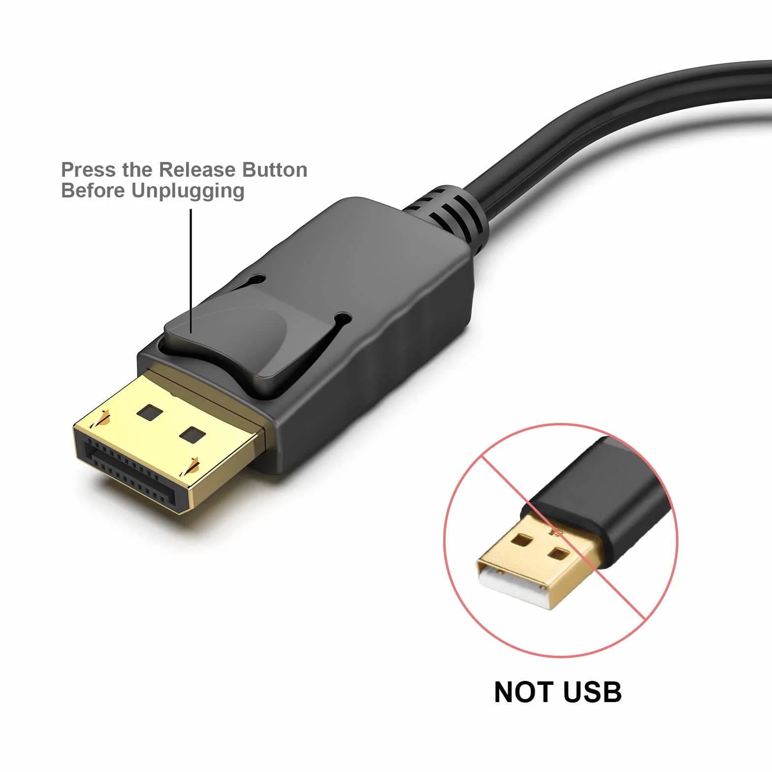 Benfei Displayport HDMI Adapter Czarny 15 cm