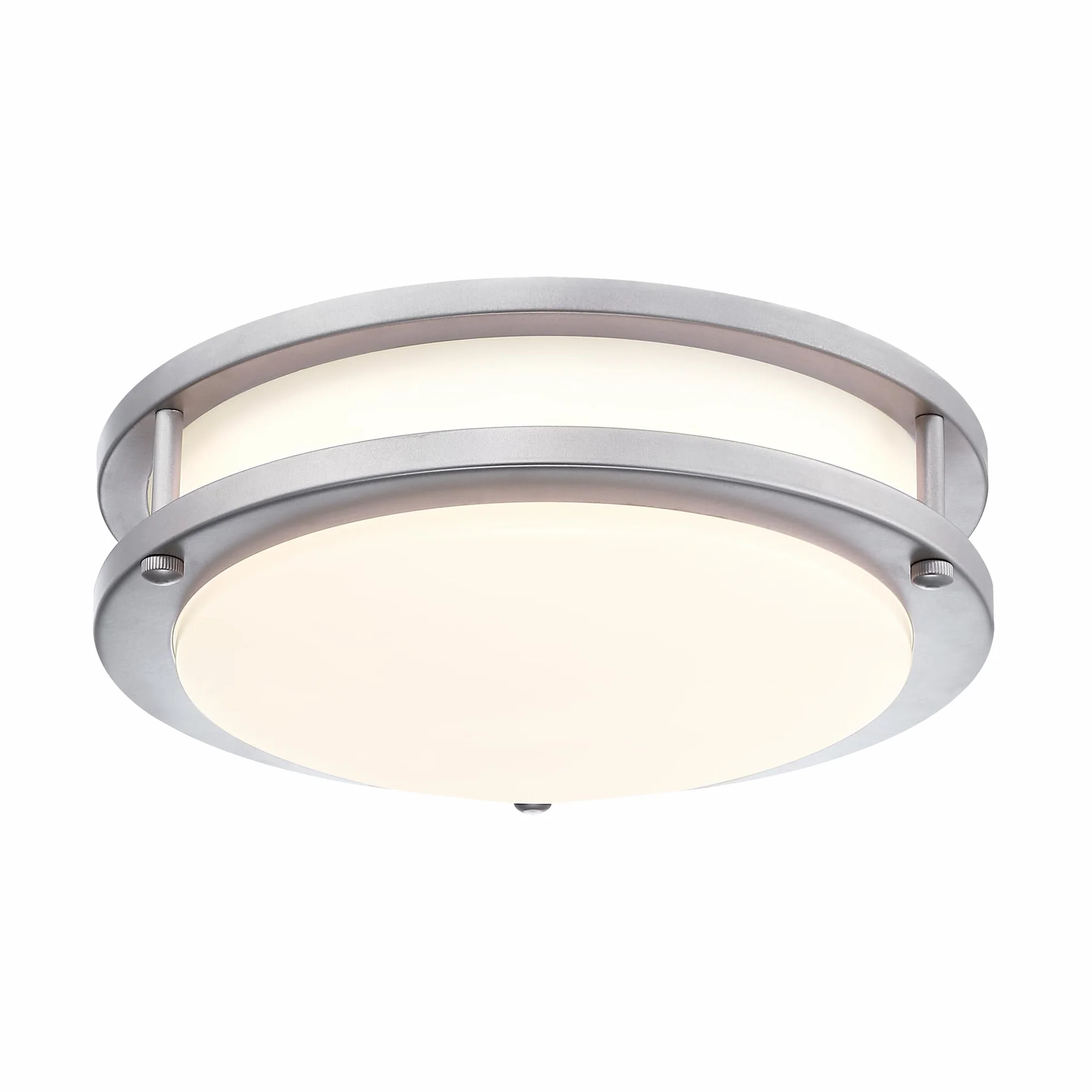 Okrągła lampa sufitowa ze szczotkowanego niklu 7,5 cala – podtynkowa lampa sufitowa LED do kuchni 2700 K / 3000 K / 3500 K / 4000 K / 5000 K regulowana szczotkowany nikiel łazienka